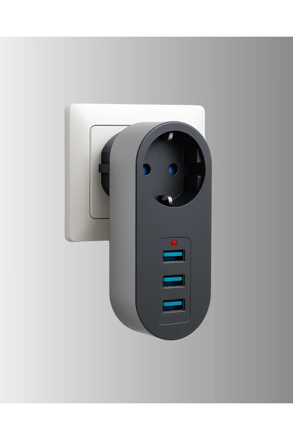 2500w Güç Destekli Akım Korumalı Priz – 3 Usb Çıkışlı - Just Cheap Store Görsel 5
