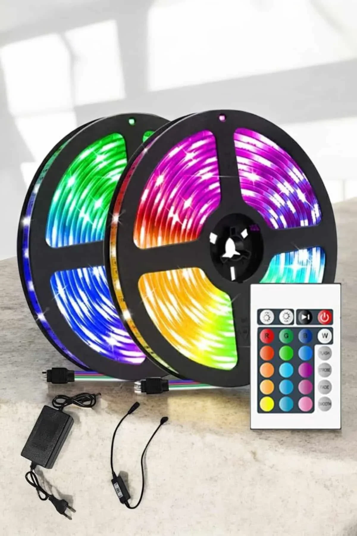 Yeni Nesil Rgb Işıklı 10metre Şerit Led Kumandalı Şarj Edilebilir - Just Cheap Store Görsel 3