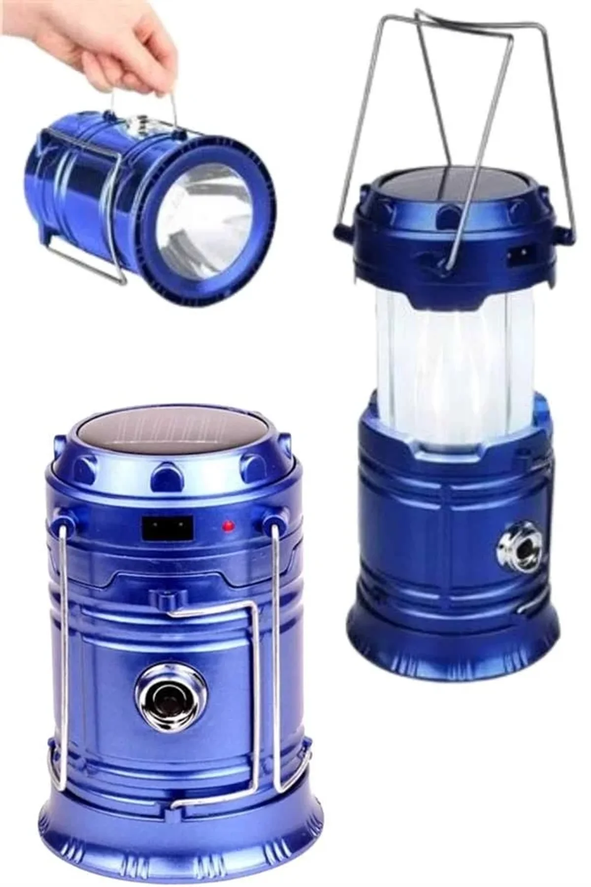 Kamp Feneri Şarj Edilebilir Güneş Enerjili Işıldak Usb Şarjlı - Just Cheap Store Görsel 2