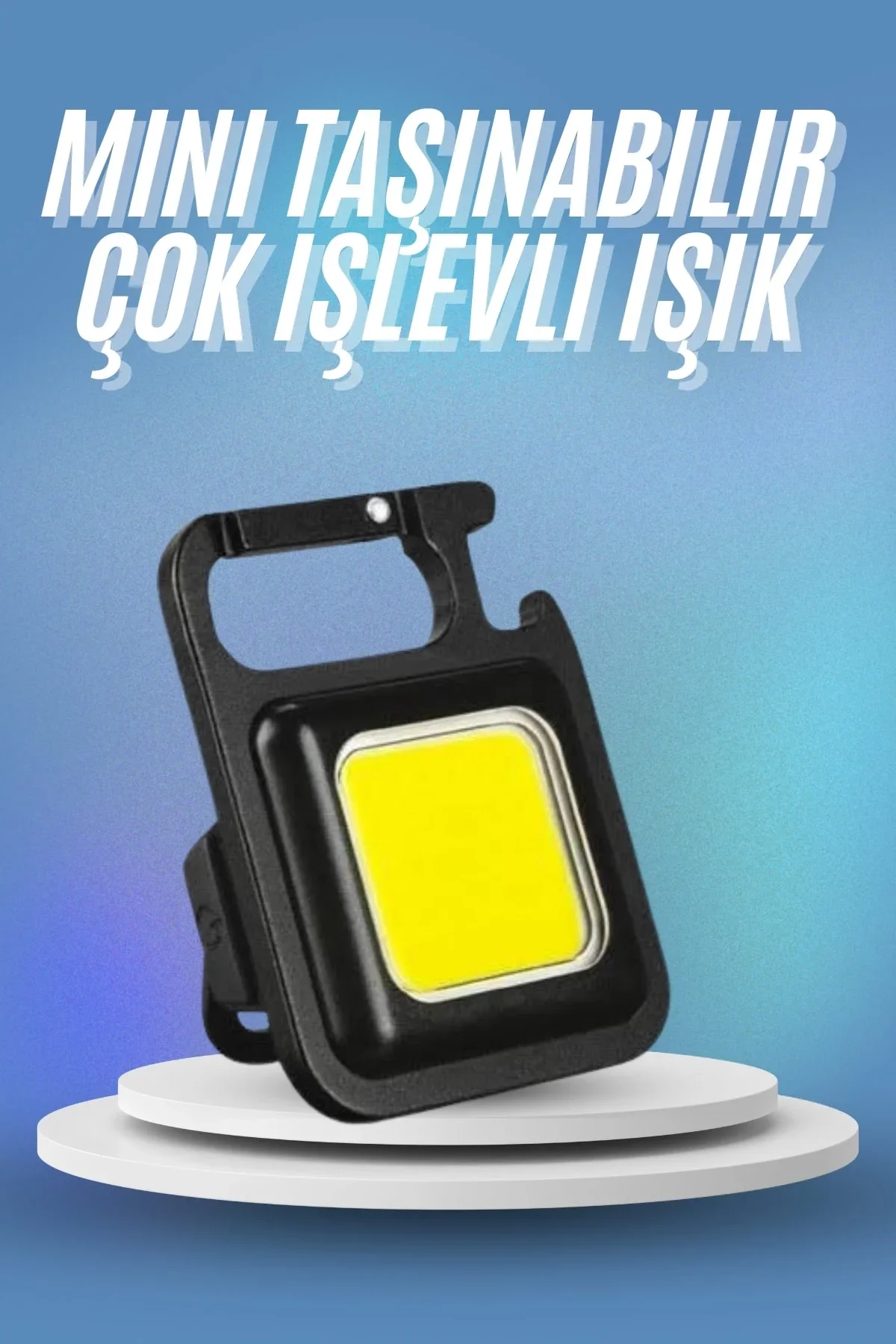 Işıldak Usb Şarjlı Cep El Feneri Taşınabilir Mini Led Işık Çok Fonksiyonlu - Just Cheap Store Görsel 2