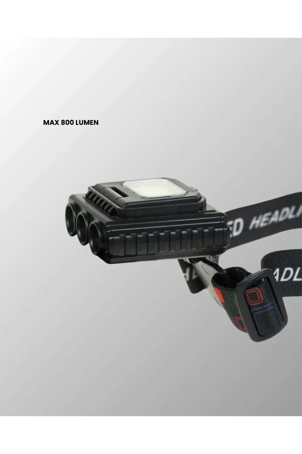 Cob + Xpe Led Kafa Feneri 800 Lumen Usb Type C Şarjlı Çok Modlu - Just Cheap Store Görsel 4