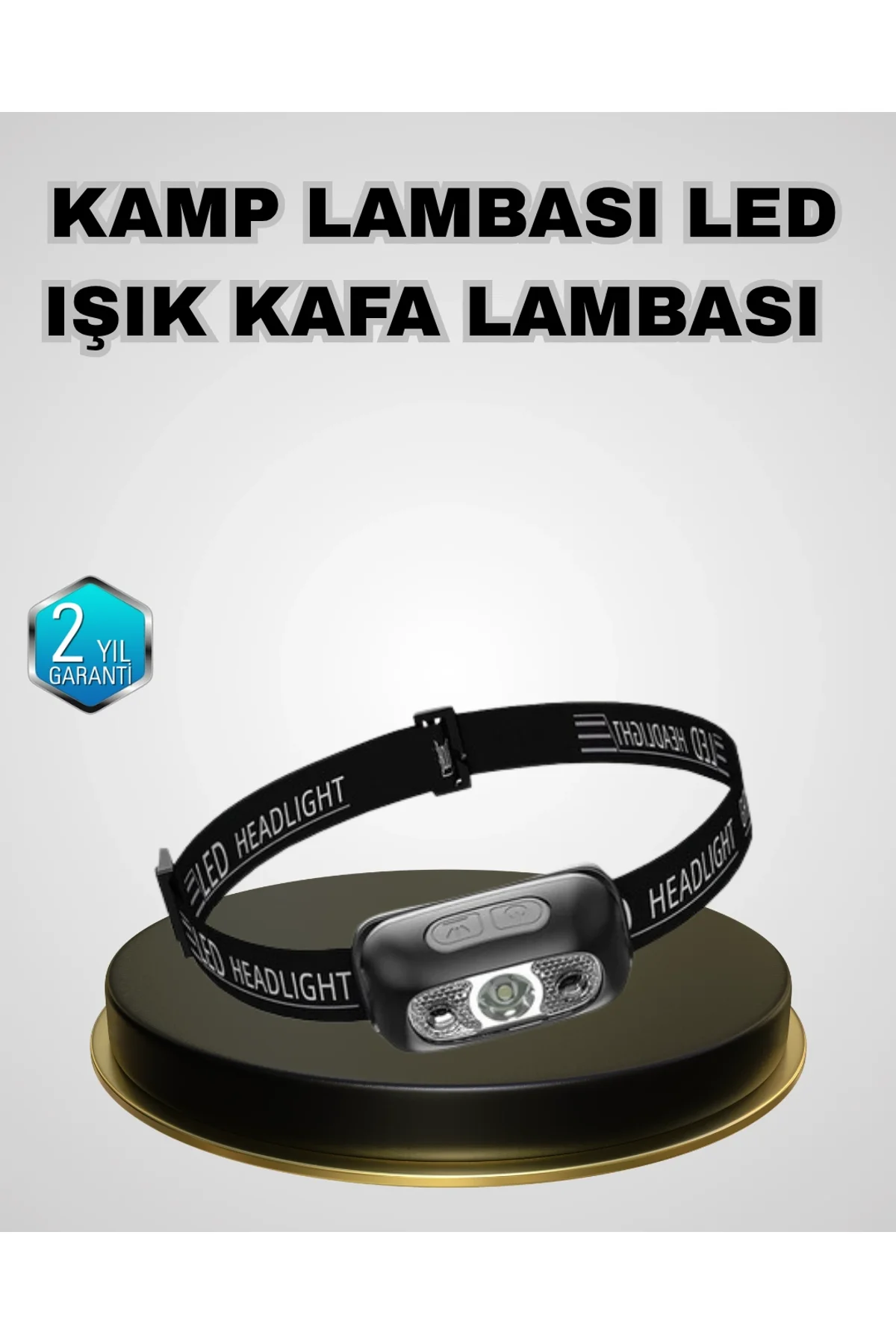 Ipx5 Su Geçirmez Şarjlı Led Kafa Feneri | Hareket Sensörlü, Ayarlanabilir 60° Far