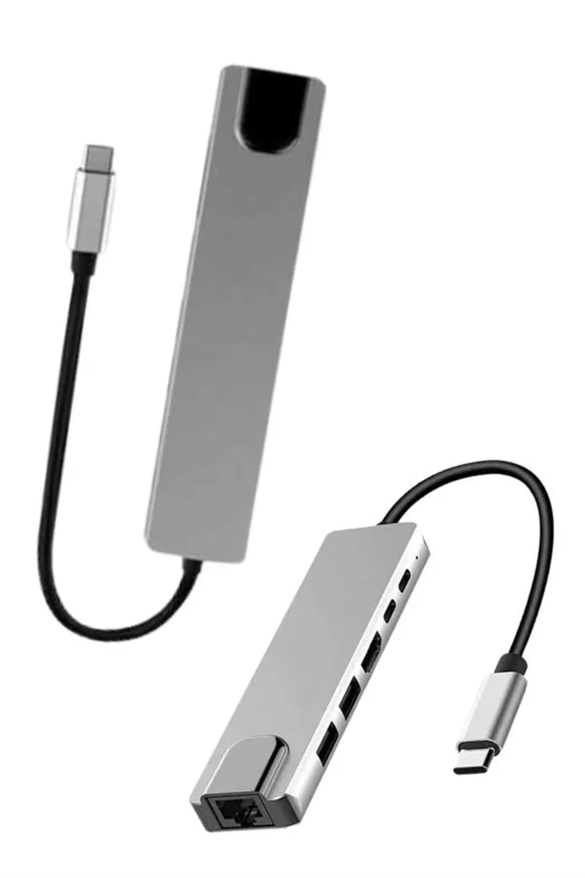 8 Port Çoklayıcı Macbook Ile Uyumlu Çoğaltıcı Type-c Dönüştürücü Tf Sd Kart - Just Cheap Store Görsel 5