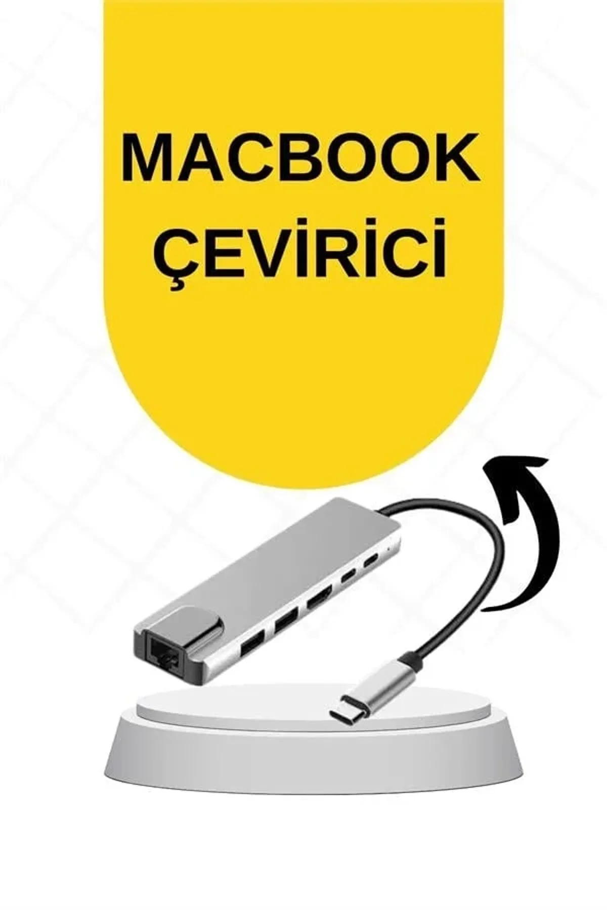 Macbook Pro/air Uyumlu Usb Type-c 8 In 1 Hub Dönüştürücü Çevirici Çoklayıcı Usb Hdmı Micro Sd 8 Giri - Just Cheap Store Görsel 3