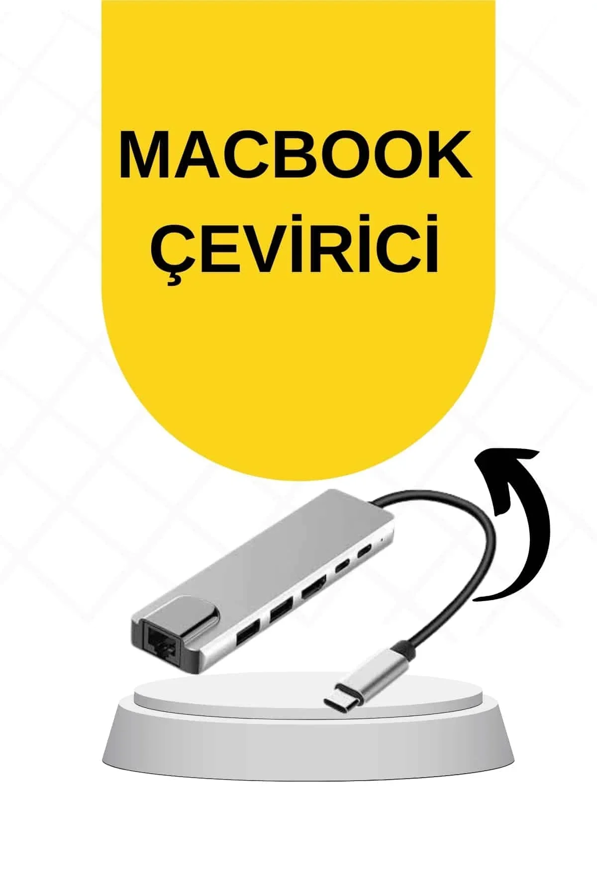 Macbook Pro/air Uyumlu Usb Type-c 8 In 1 Hub Dönüştürücü Çevirici Çoklayıcı Usb Hdmı Micro Sd 8 Giri - Just Cheap Store Görsel 2
