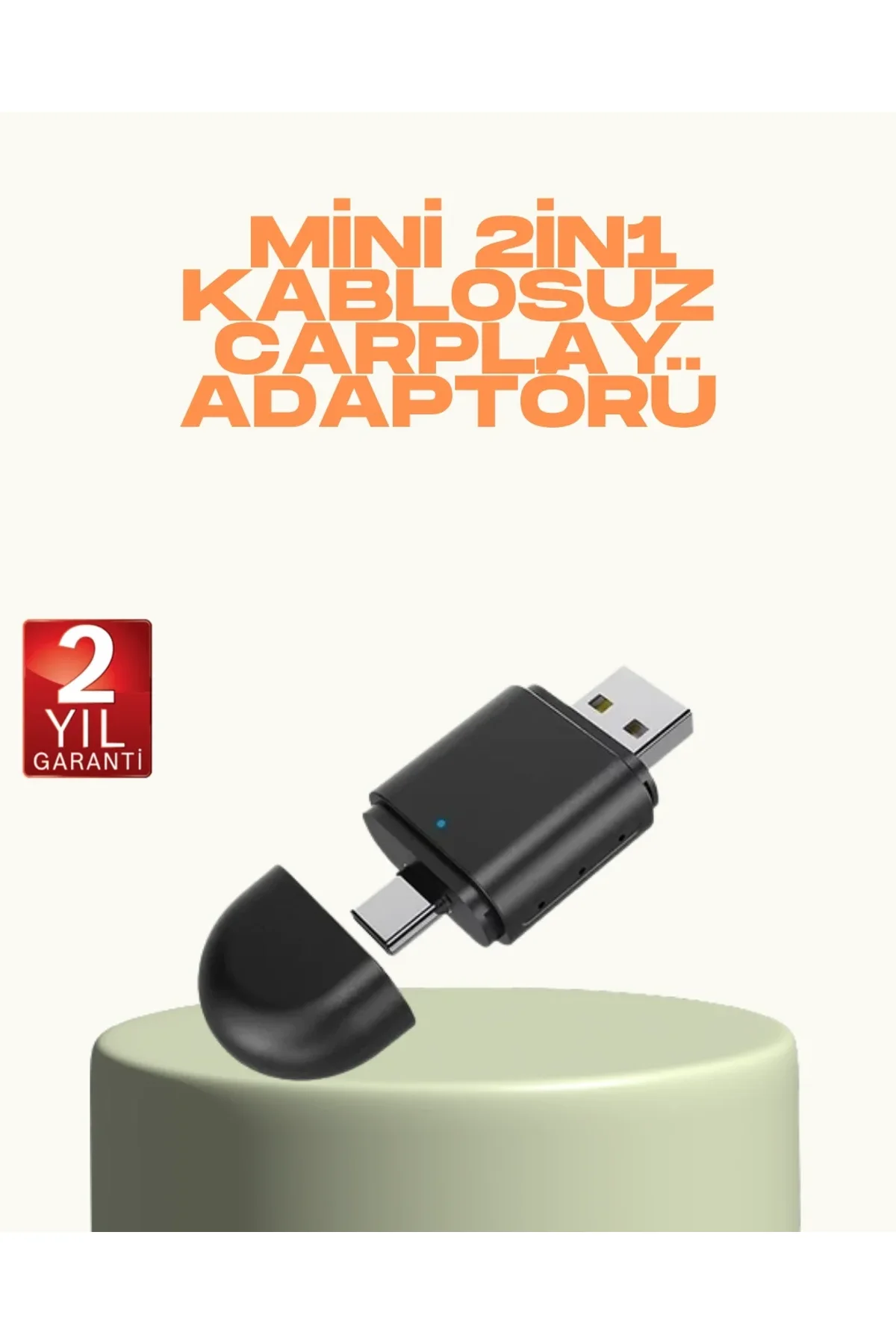 Kablosuz Carplay Ve Android Auto Adaptörü – Usb-a &amp; Type-c Girişli Akıllı Dönüştürücü - Just Cheap Store Görsel 2