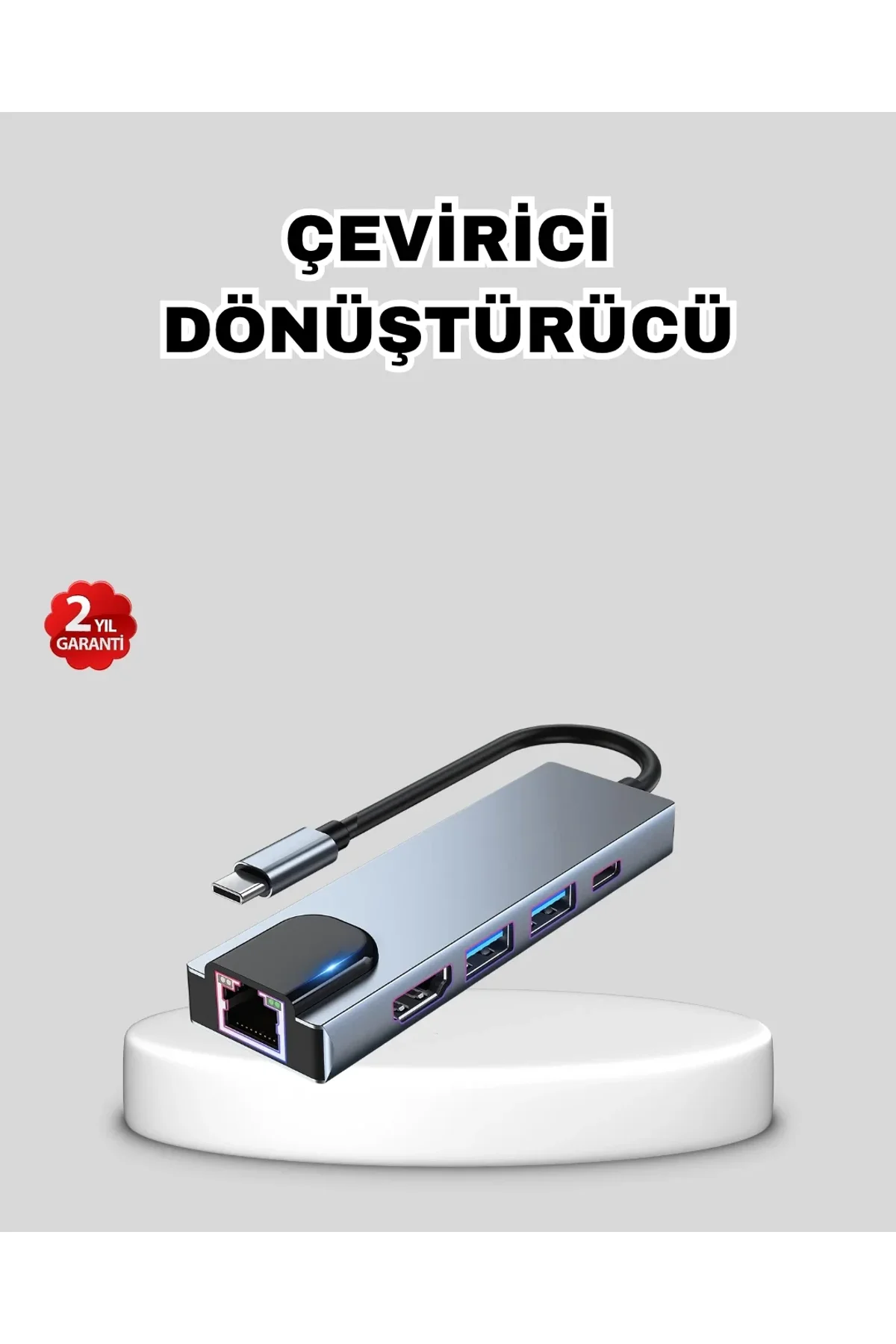 Type-c Çoklu Dönüştürücü – Alüminyum Gövde, Hızlı Veri Aktarımı Ve Şarj Desteği - Just Cheap Store Görsel 2