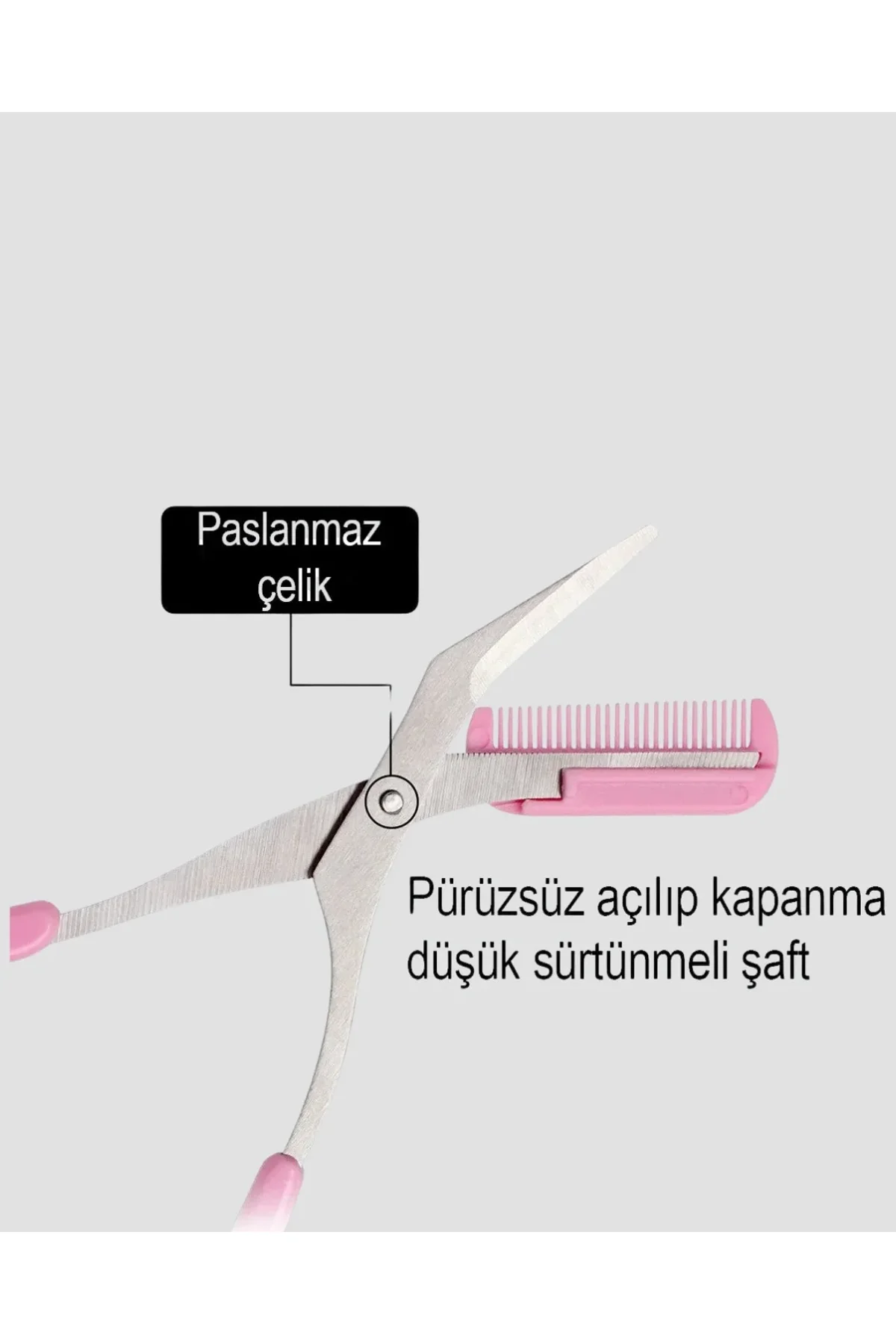 Kaş Düzeltme Makası Taraklı – Profesyonel Ve Pratik Kaş Bakımı - Just Cheap Store Görsel 3