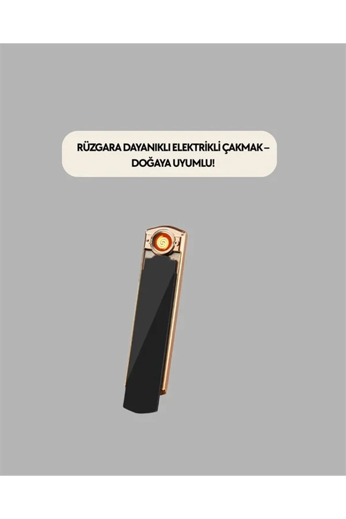 Usb Şarjlı Alevsiz Elektronik Çakmak – Rüzgara Dayanıklı, Gazsız, Güvenli Kullanım - Just Cheap Store Görsel 4