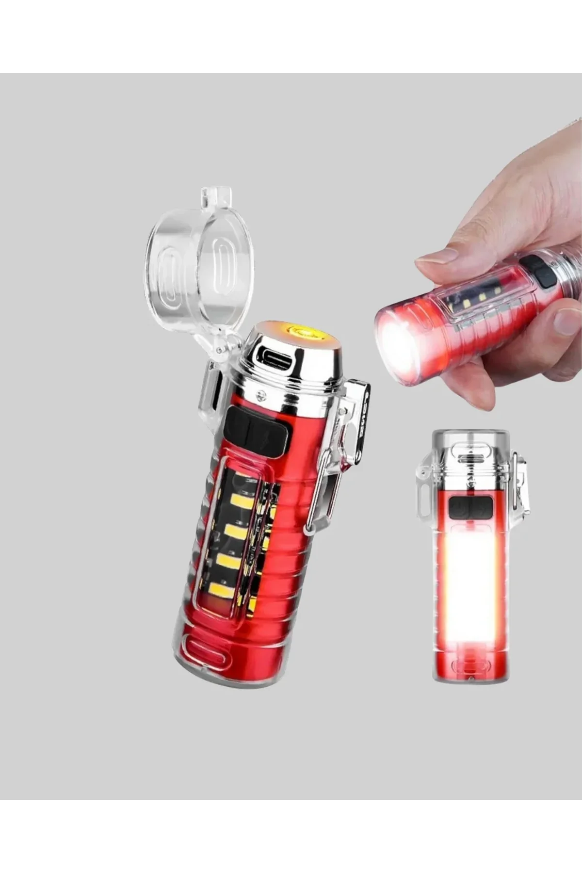 Usb Şarjlı Suya Dayanıklı Elektrikli Çakmak - Just Cheap Store Görsel 5