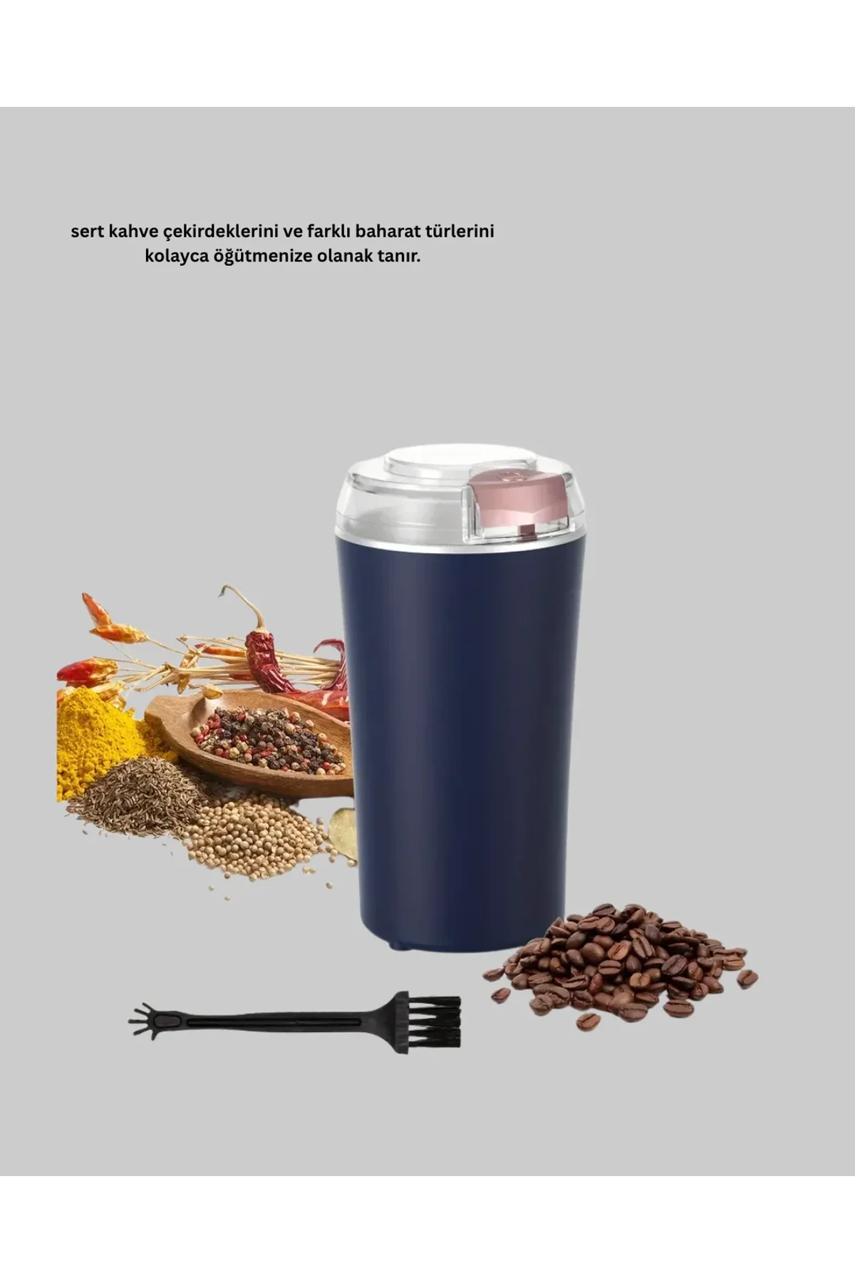 Kahve Ve Baharat Öğütücü Otomatik Mekanizmalı Dayanıklı Çelik - Just Cheap Store Görsel 4
