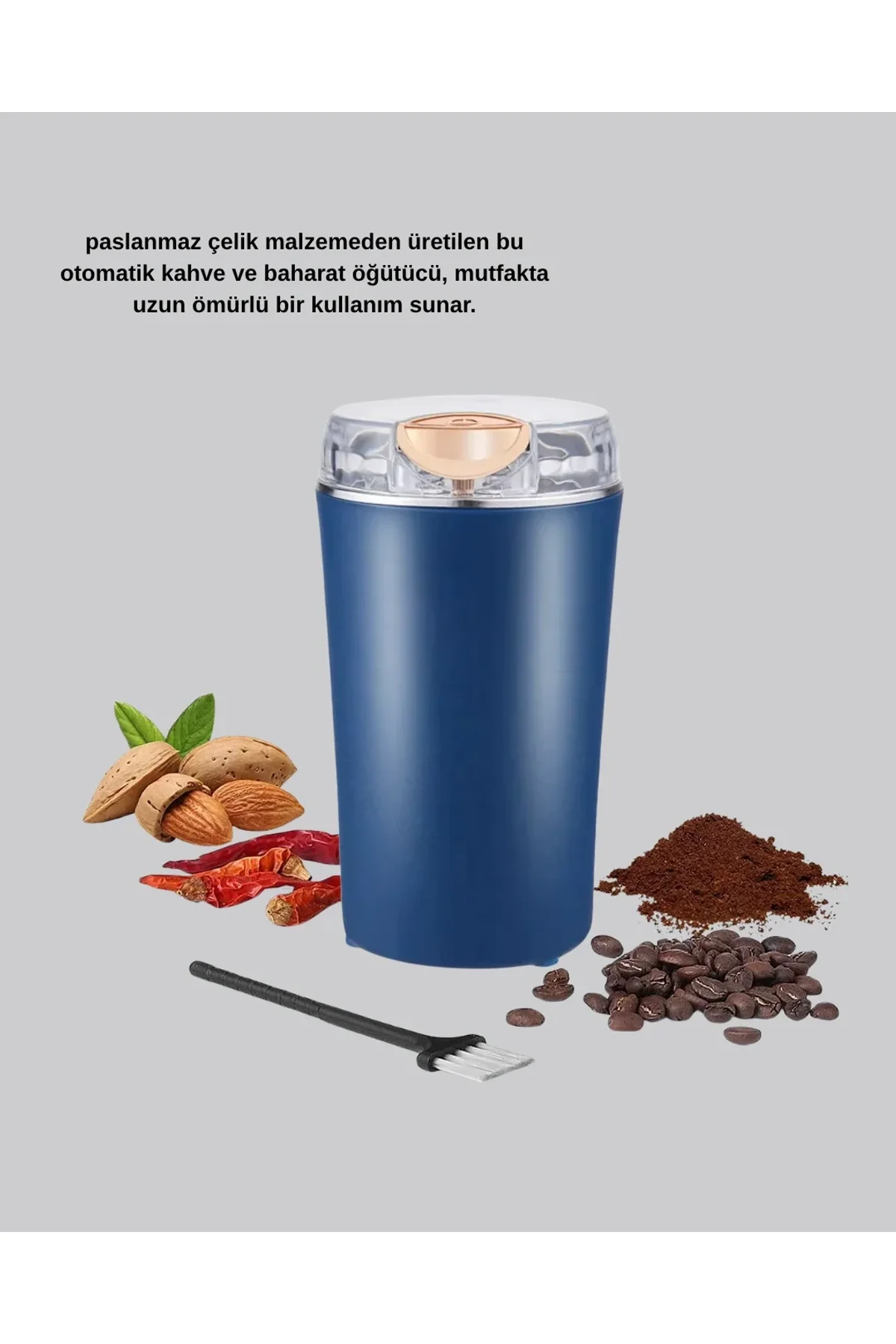 Otomatik Paslanmaz Çelik Kahve Ve Baharat Öğütücü - Just Cheap Store Görsel 5