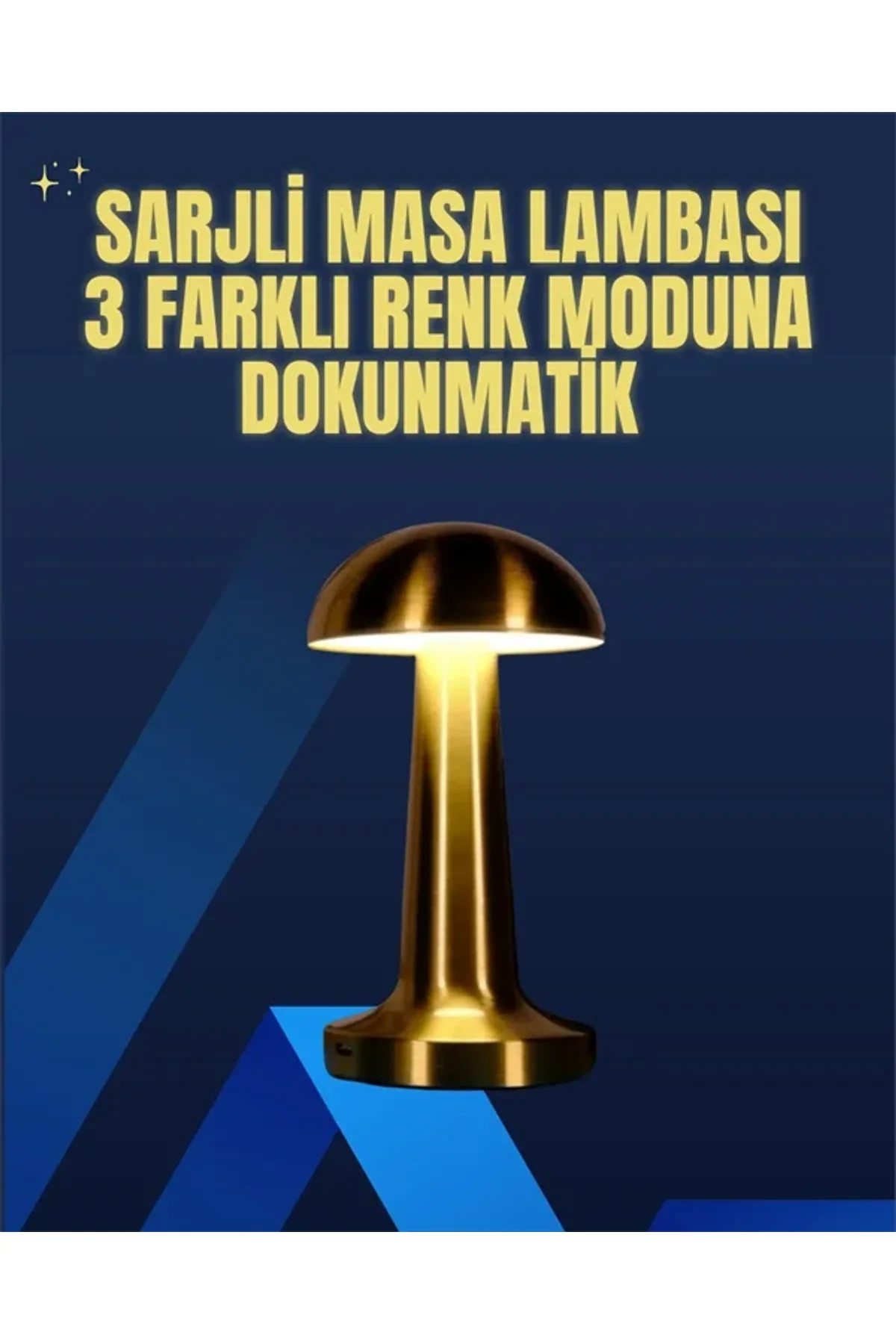 Modern Tasarım Şarjlı Masa Lambası – 1800 Mah Batarya - Just Cheap Store Görsel 2