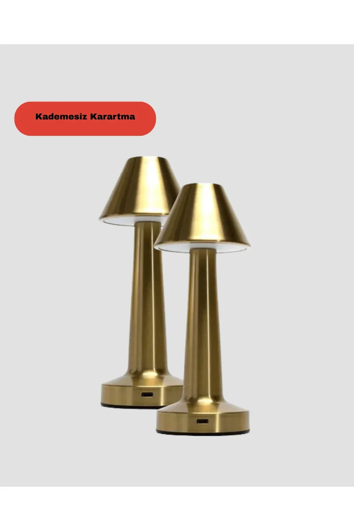 Modern Metal Masa Lambası 3 Işık Renkli Kademesiz Parlaklık Ayarlı - Just Cheap Store Görsel 5