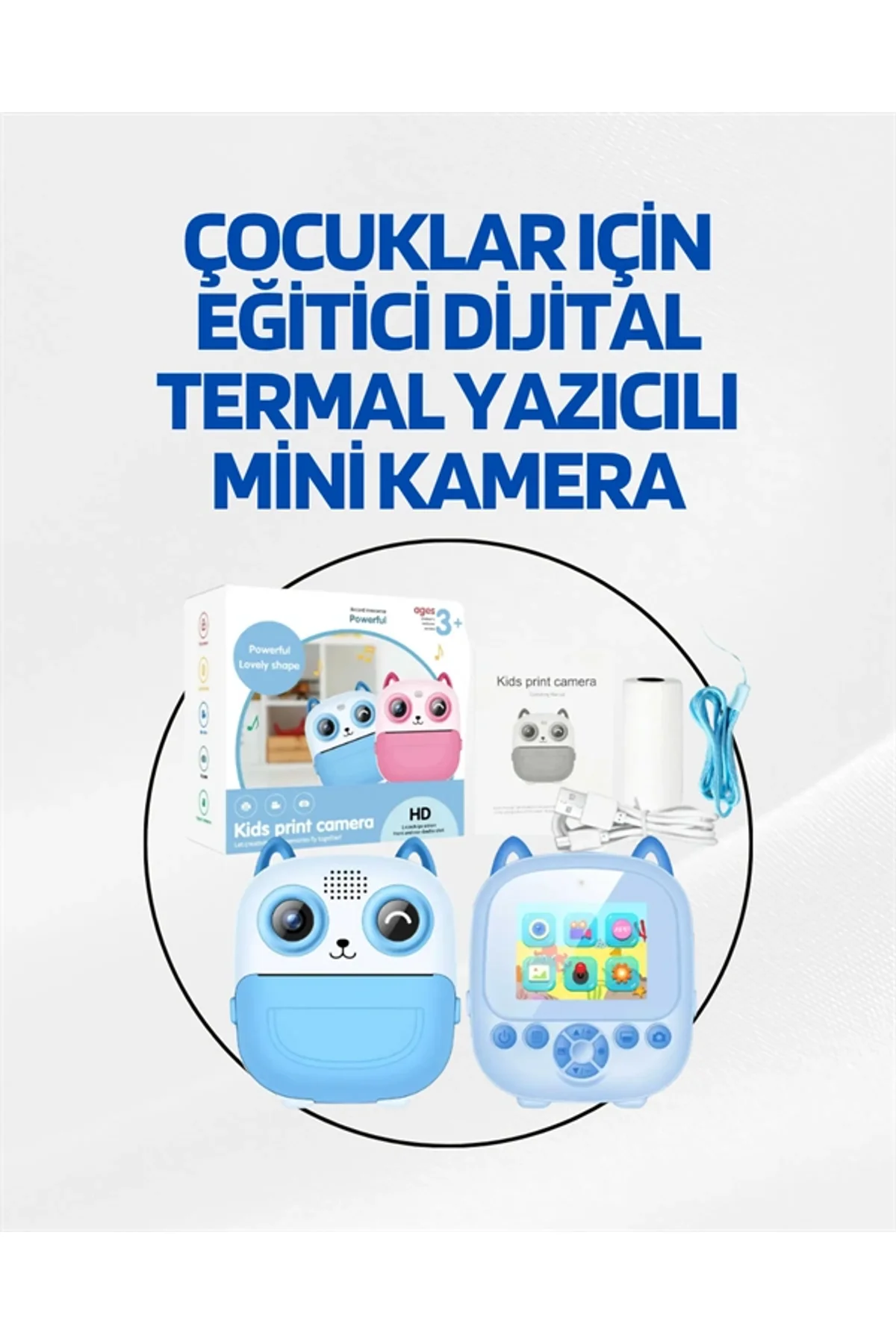 Dijital Termal Yazıcılı Mini Kamera – Hd Video &amp; Anında Fotoğraf Çıktısı