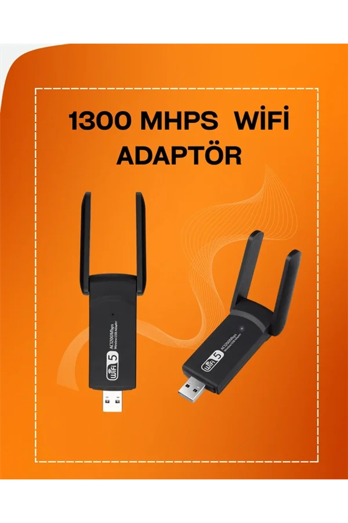 Tak-çalıştır Özellikli Çift Bant Wifi Adaptör – 1200 Mbps - Just Cheap Store Görsel 3