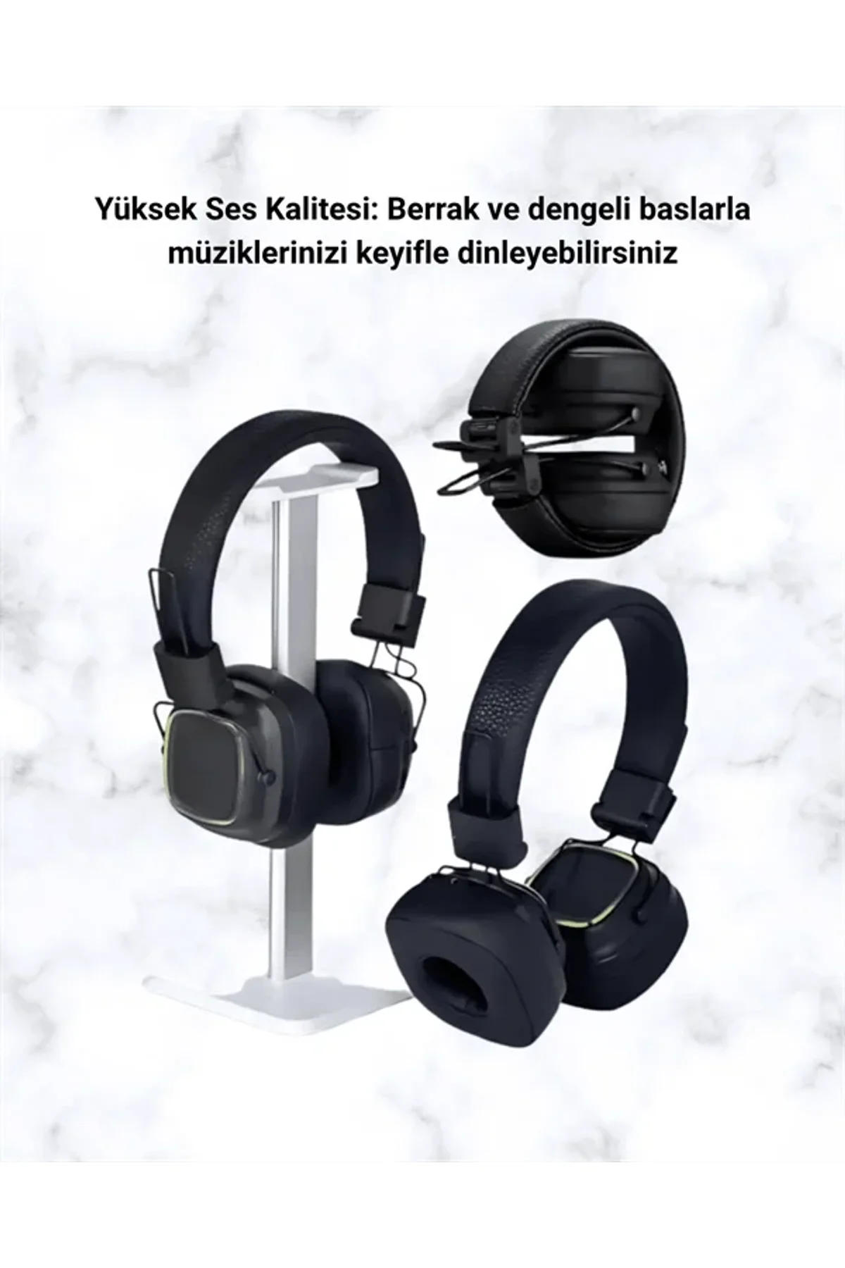 Renkli Işık Efektli Bluetooth 5.3 Müzik Kulaklığı - Just Cheap Store Görsel 5