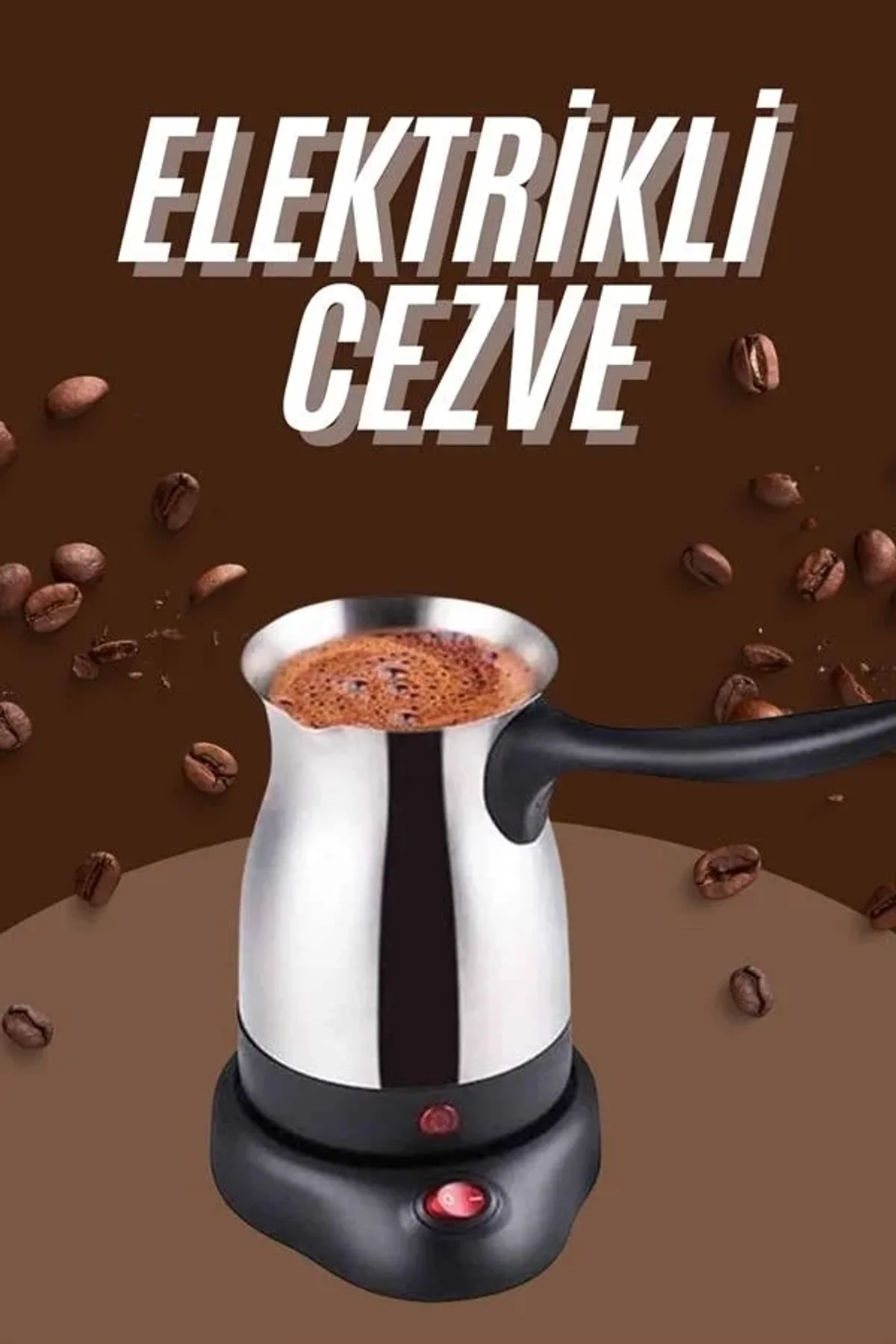 Çelik Kahve Makinesi Cezve 800 Watt Paslanmaz Çelik Türk Kahvesi Makinesi - Just Cheap Store Görsel 3