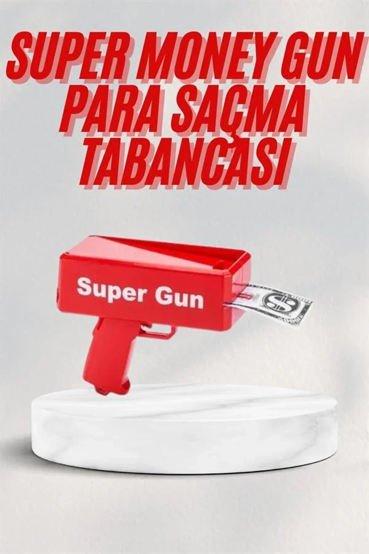 Kırmızı Parti Oyuncağı Para Saçma Fırlatma Tabancası Makinesi Super Money - Just Cheap Store Görsel 3