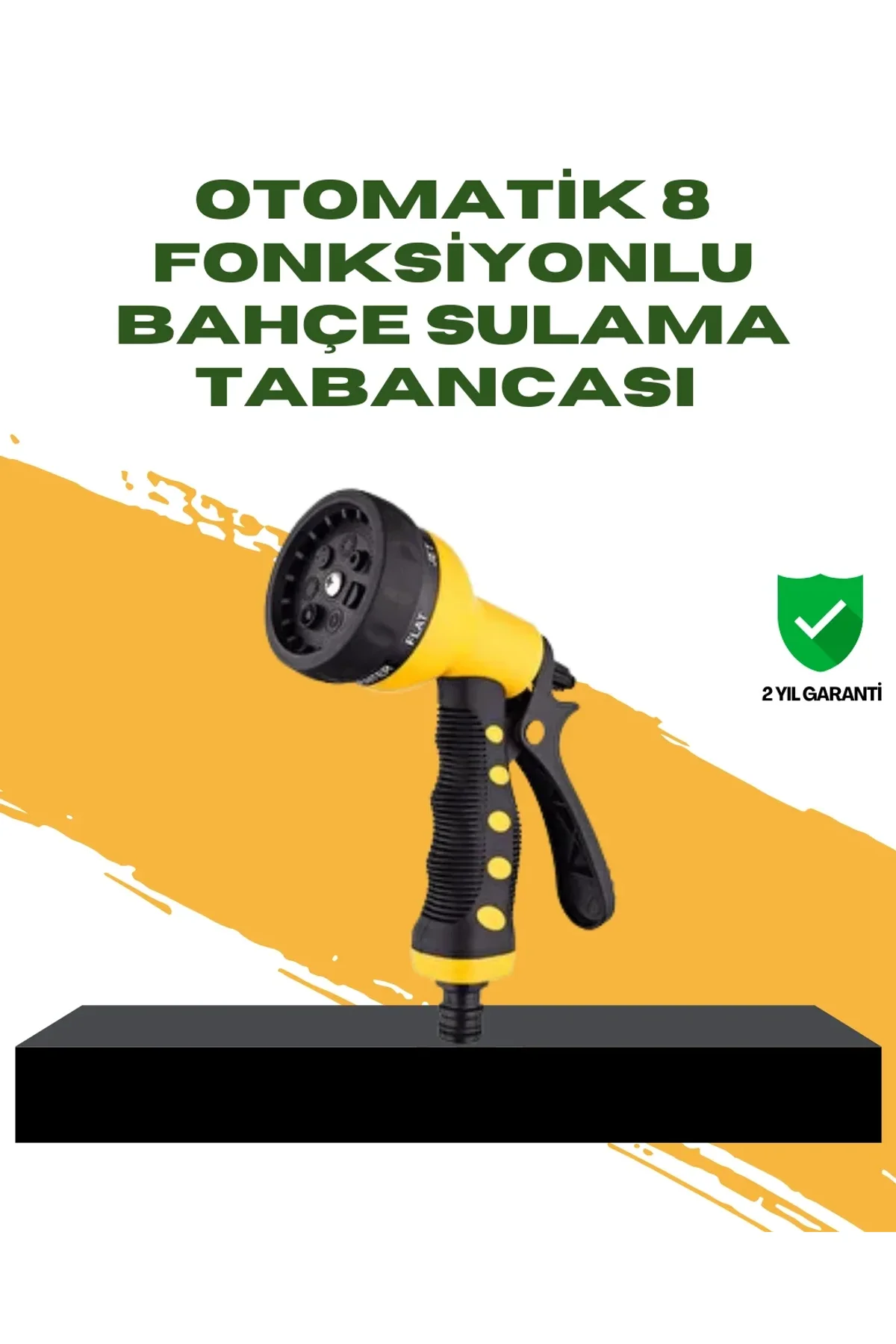 Bahçe Sulama Tabancası Hortum Ucu 8 Fonksiyonlu Ayarlanabilir - Just Cheap Store Görsel 2