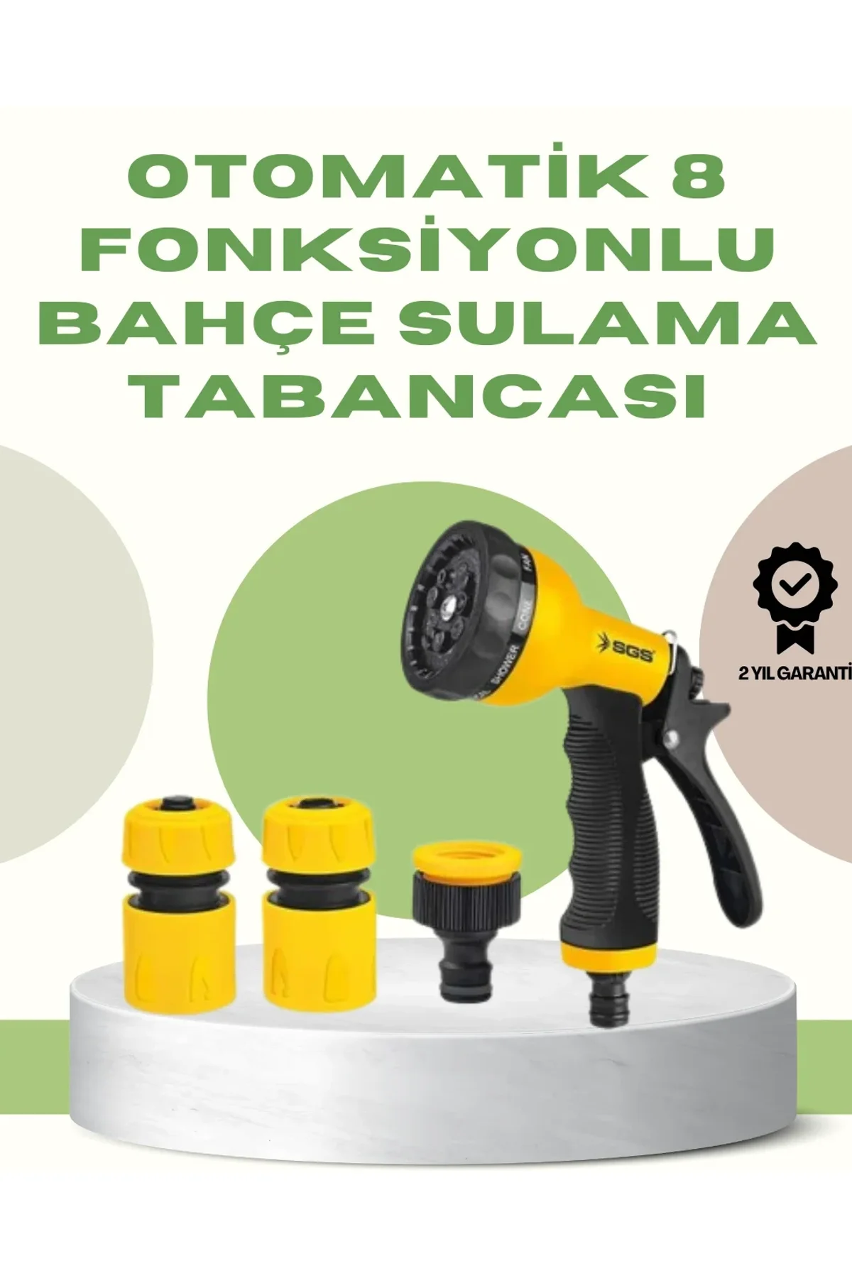 Çok Fonksiyonlu Bahçe Sulama Tabancası Ergonomik Basınçlı Sprey - Just Cheap Store Görsel 2