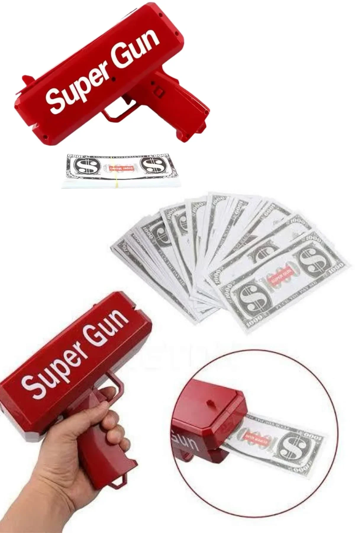 Para Dolar Atma Makinası Super Money Gun Para Saçma Fırlatma Tabancası - Just Cheap Store Görsel 5