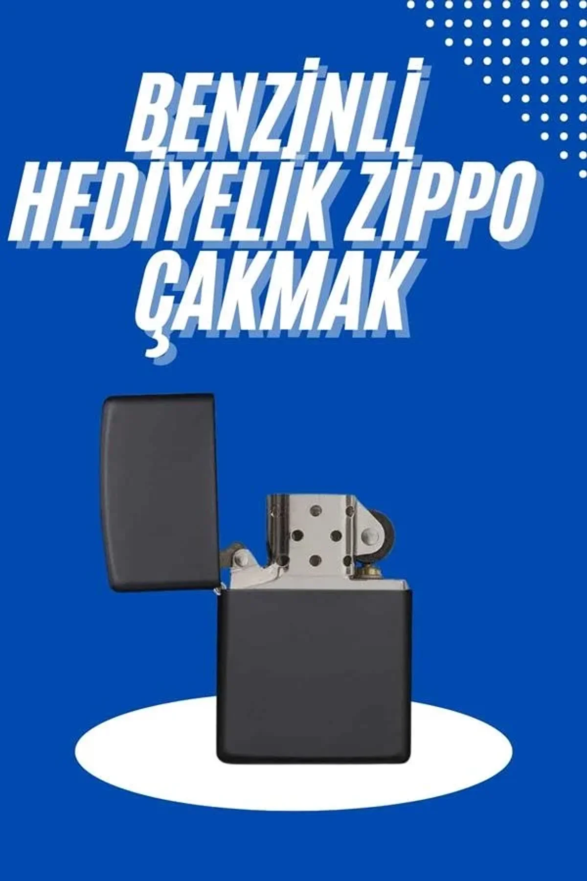 Doldurulabilir Siyah Benzinli Çakmak Metalik - Just Cheap Store Görsel 3