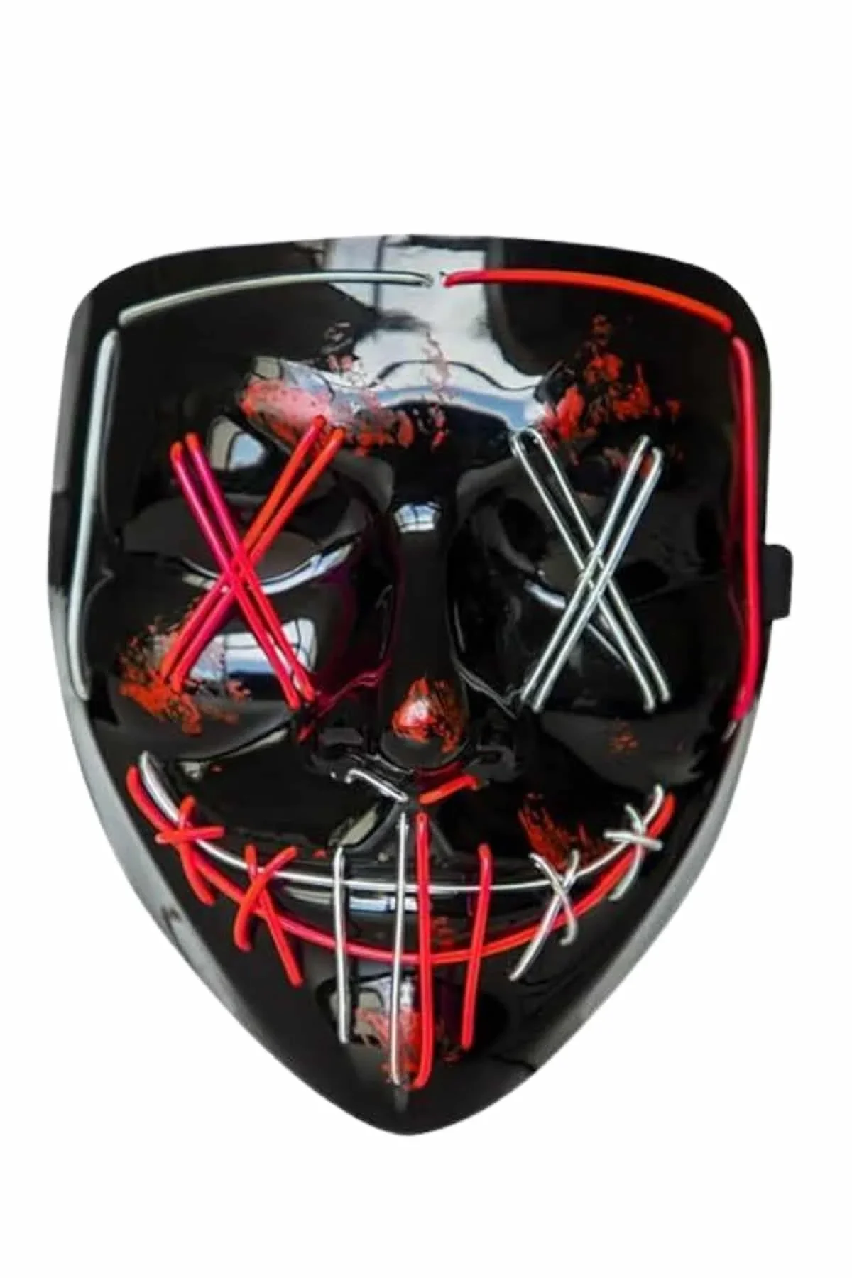 Işıklı Led Maske Parti Eğlence Maskesi Hallowen Neon Maske - Just Cheap Store Görsel 3