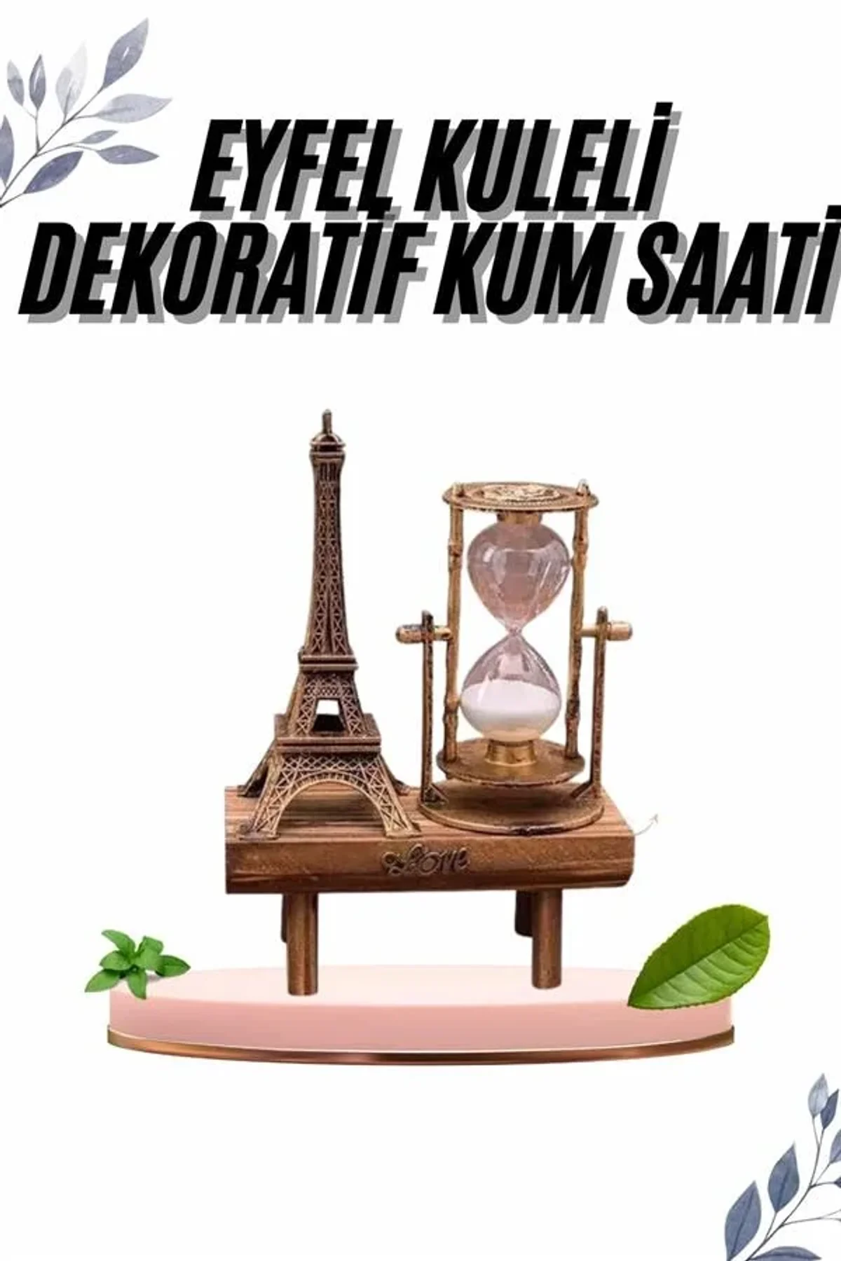 Paris Eyfel Kulesi Hediyelik Eyfel Retro Kum Saati Dekoratif Eşya - Just Cheap Store Görsel 3