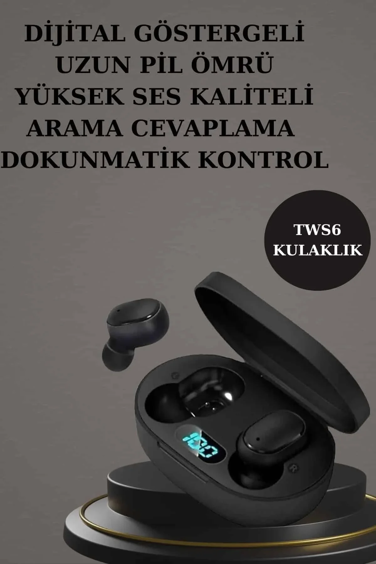 Nabız Ölçer Hediye Bileklikli Akıllı Saat Ve Dijital Göstergeli Bluetooth Kulaklık Çoklu Şarj Girişi - Just Cheap Store Görsel 3