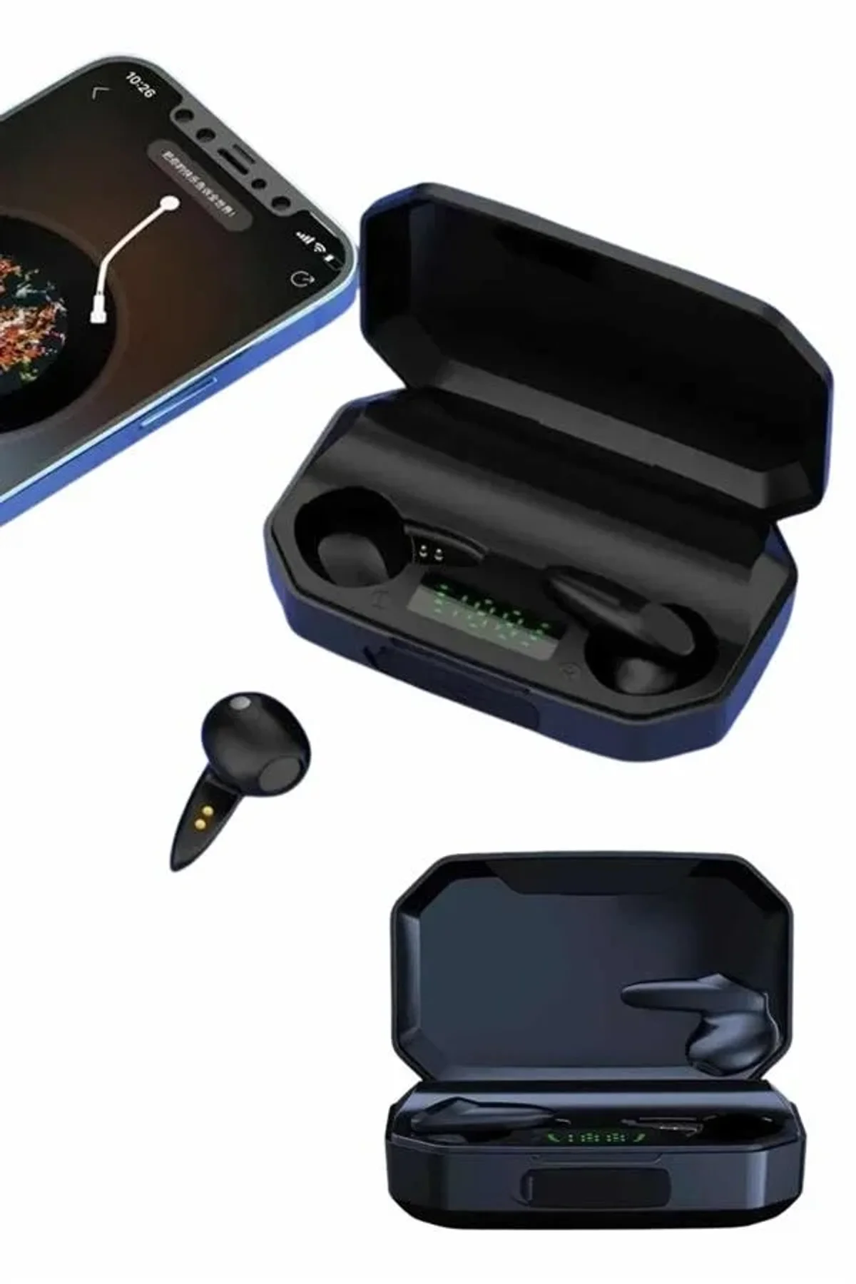 Yeni Nesil Android Ve İos Uyumlu Siyah Profesyonel Kulaklığı - Just Cheap Store Görsel 5