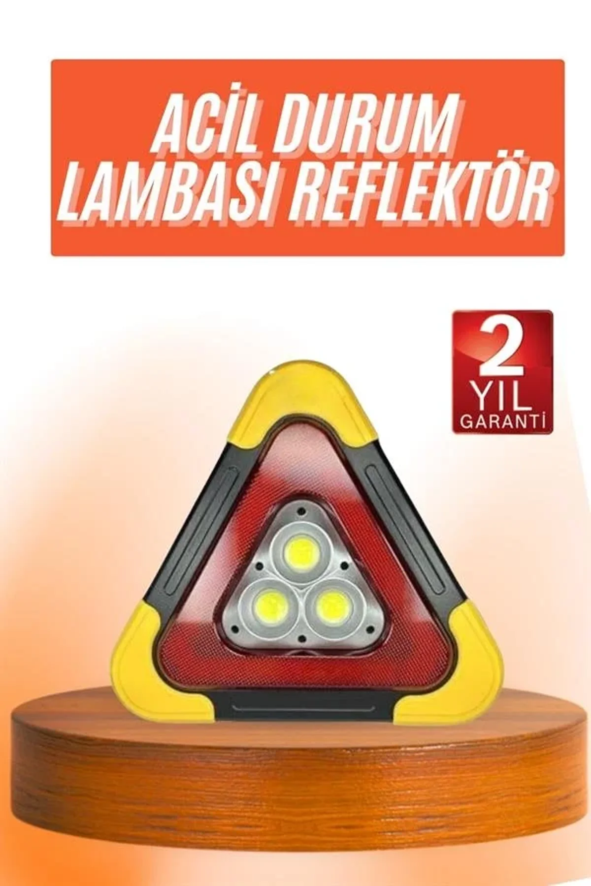 Reflektör Güneş Enerjili Taşınabilir Portatif Acil Güvenlik Işığı Araba Acil Uyarı Işığı - Just Cheap Store Görsel 3