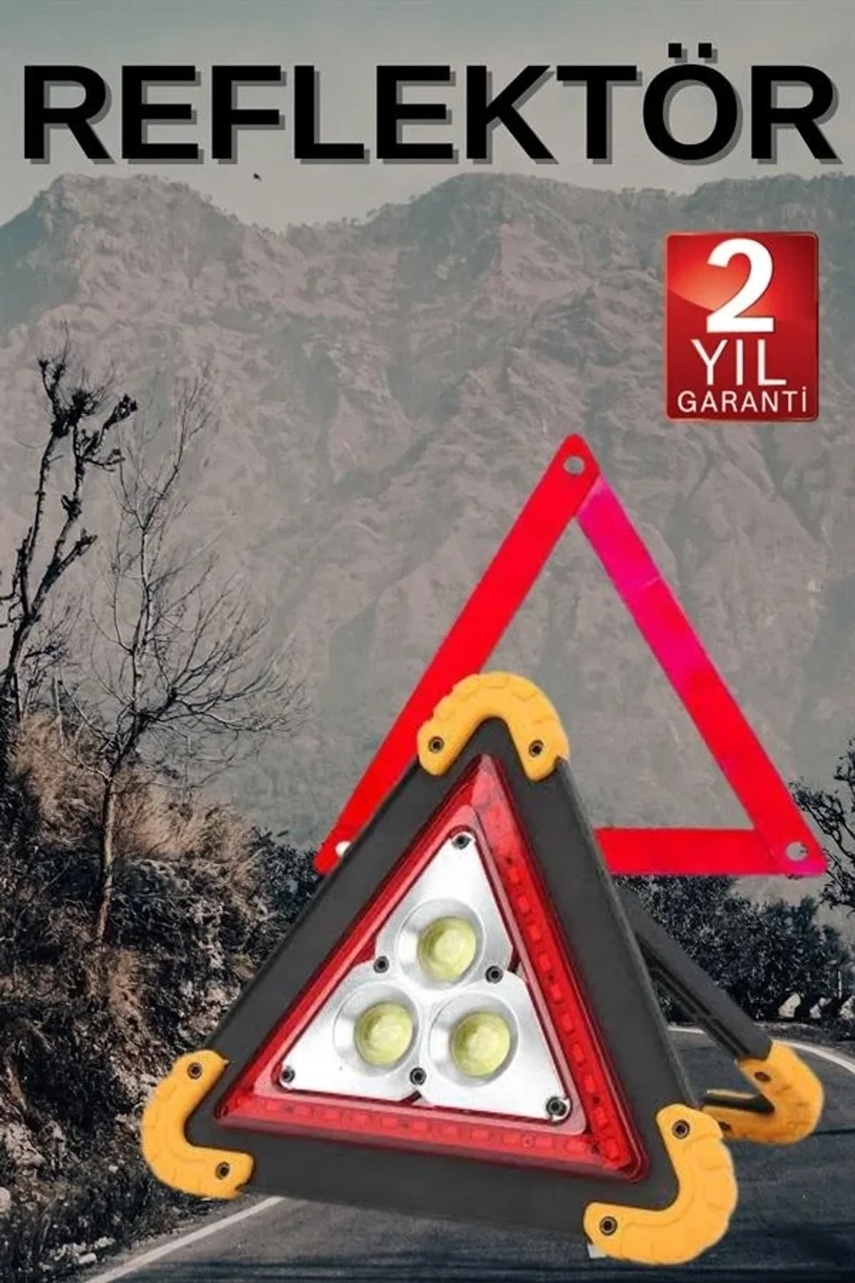 Solar Şarjlı Çok Fonksiyonlu Reflektör Işıklı Ikaz Lambası Acil Durum Reflektörü Acil Durum Uyarı La - Just Cheap Store Görsel 3