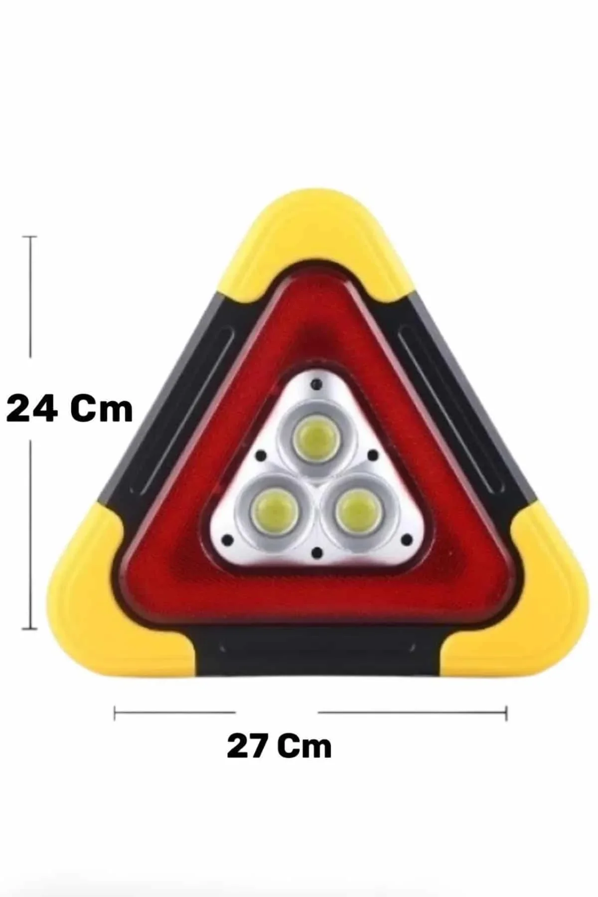 Işıklı Üçgen Reflektör Led Projektör Acil Durum Feneri Flaşör 500 Lümen - Just Cheap Store Görsel 4
