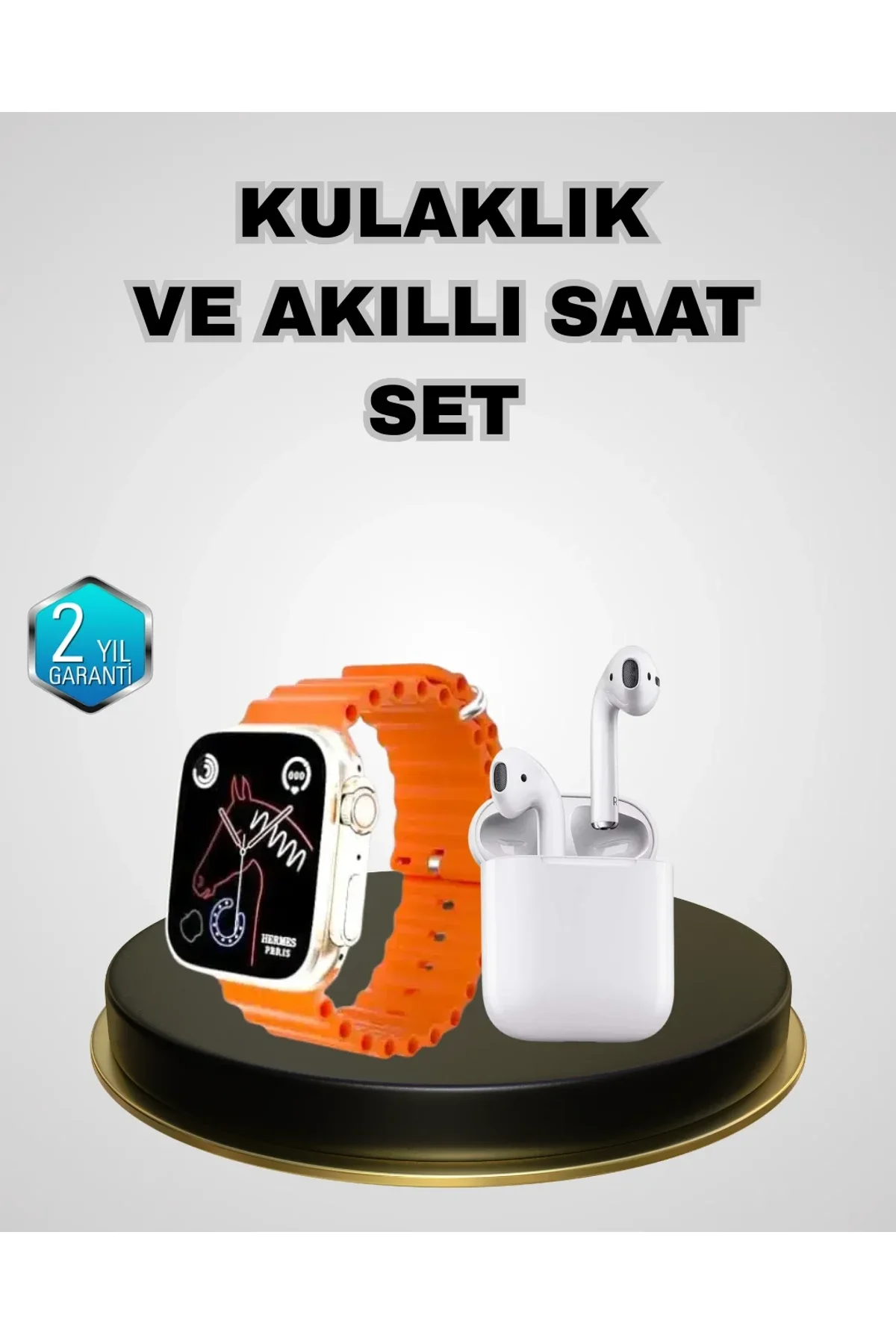 Akıllı Saat Ve Kablosuz Kulaklık İos Android Uyumlu Teknoloji Seti - Just Cheap Store Görsel 2