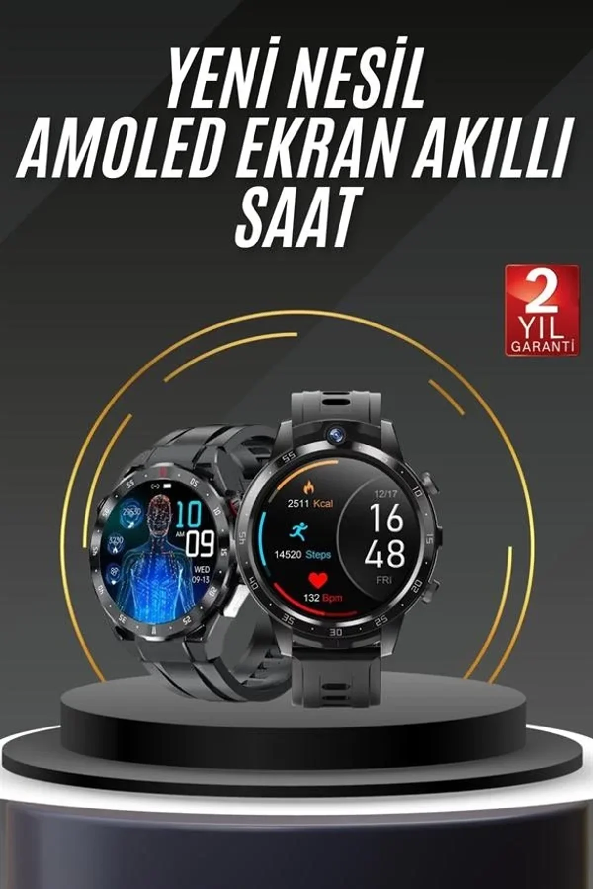 Akıllı Saat Yeni Model Sesli Asistan Bildirim Görme Bluetooth Bağlantılı Müzik Dinleme - Just Cheap Store Görsel 3