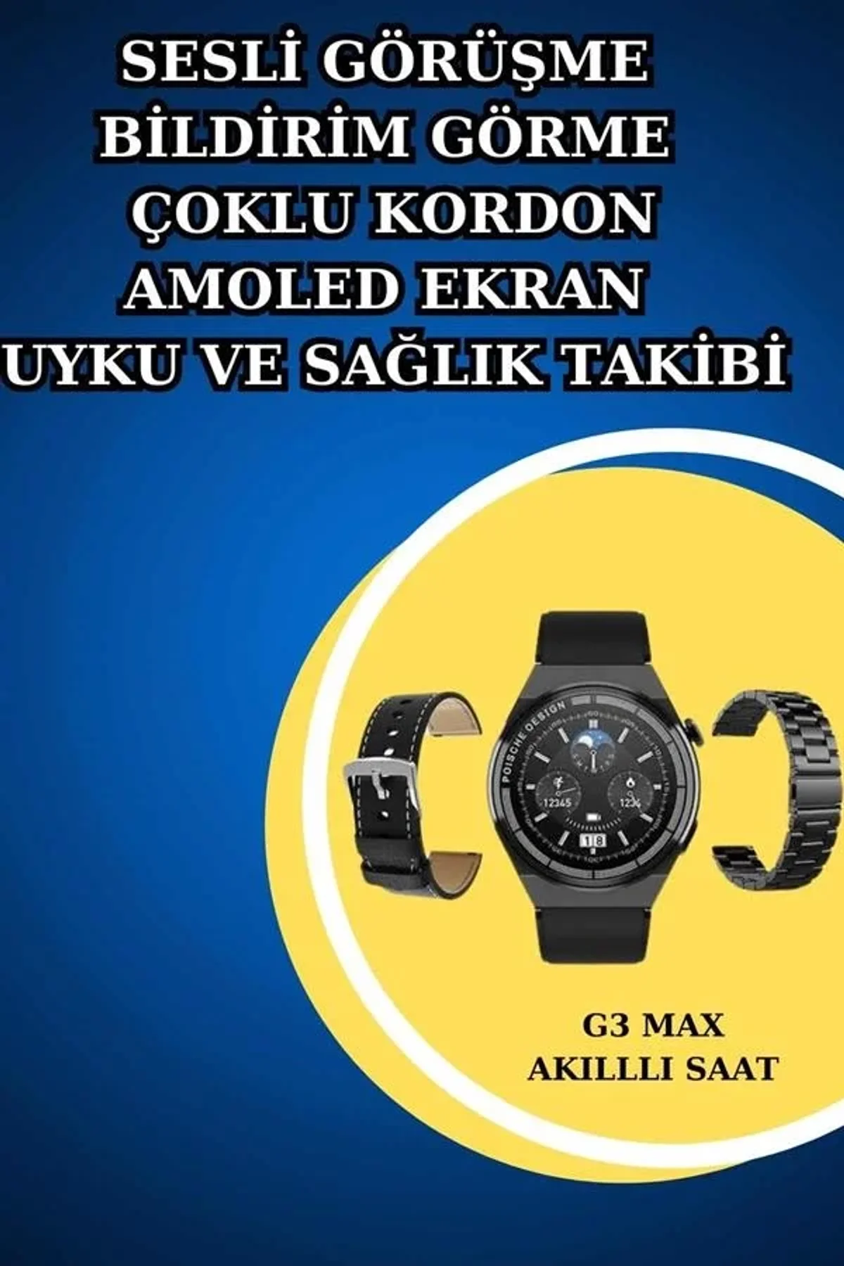 İkili Set Akıllı Saat Ve Bluetooth Kulaklık Kablosuz Uzun Pil Ömrü Spor Modları - Just Cheap Store Görsel 2