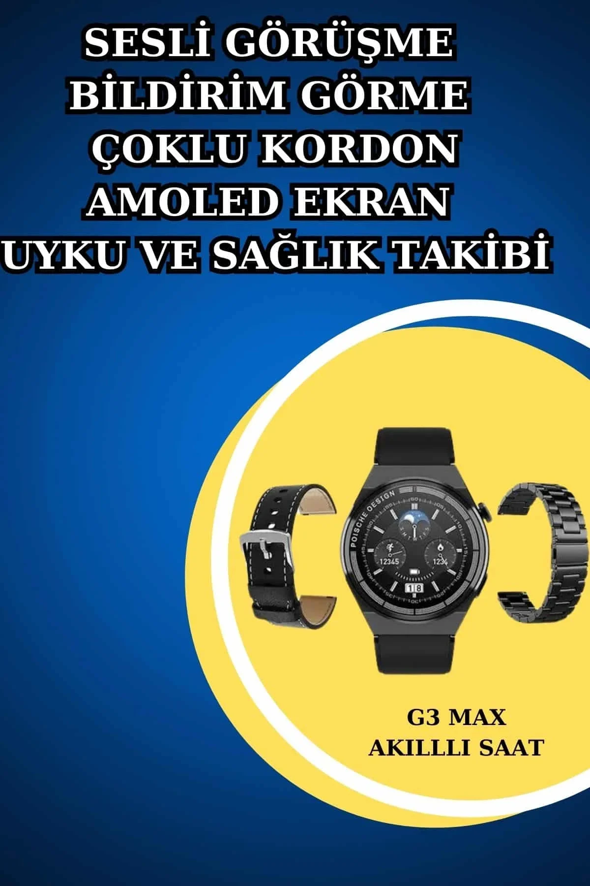 İkili Set Akıllı Saat Ve Bluetooth Kulaklık Kablosuz Uzun Pil Ömrü Spor Modları - Just Cheap Store Görsel 3