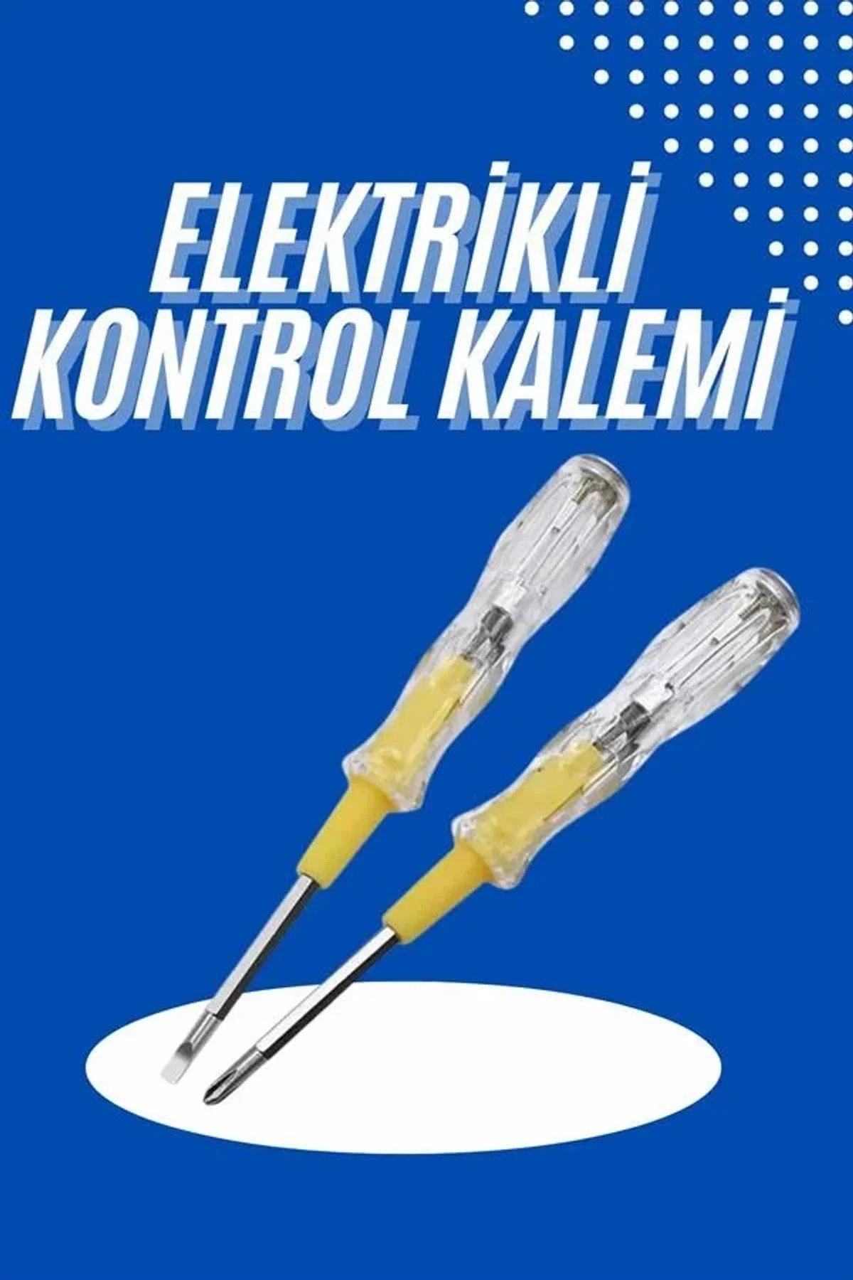 Çift Uçlu Kontrol Kalemi Elektrik Test Kalemi Şeffaf - Just Cheap Store Görsel 3