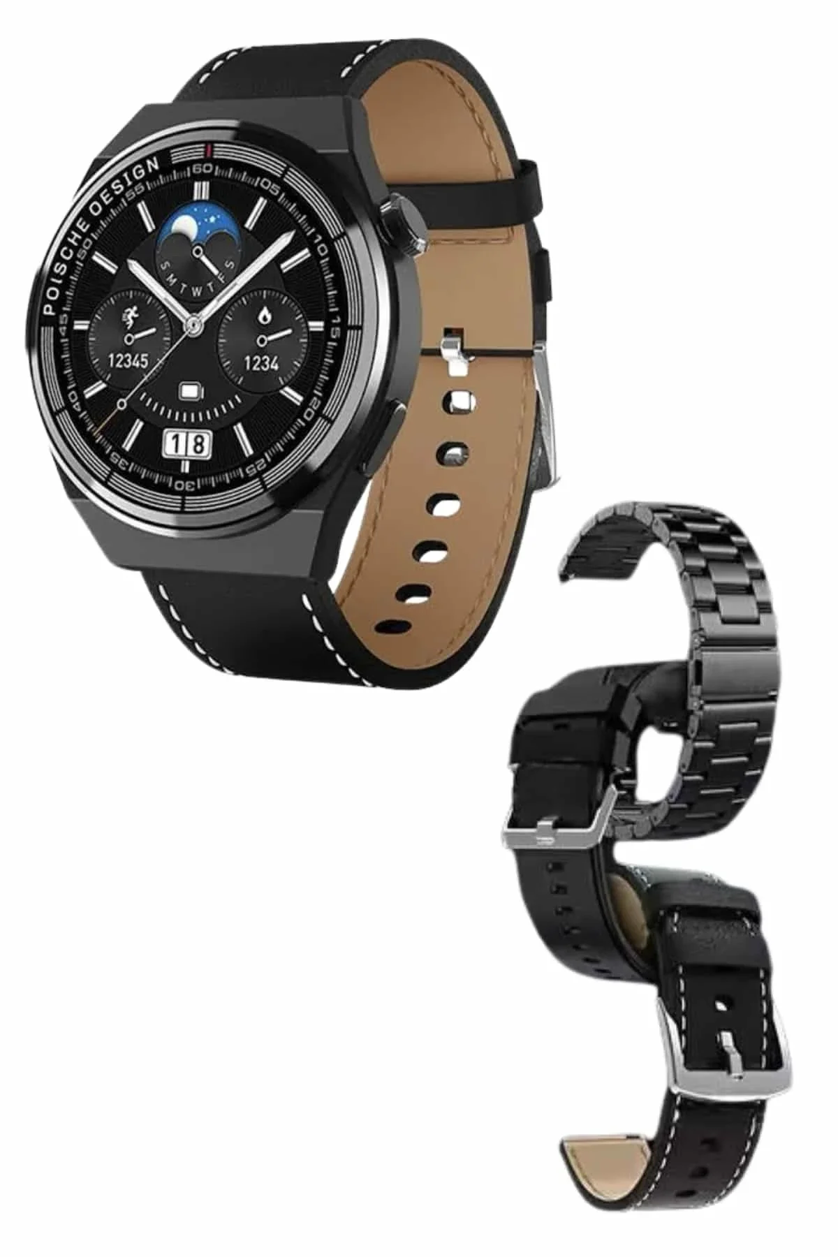 En Çok Tercih Edilen Akıllı Saat Amoled Ekran Nabız Sensörü Gps Uyumlu Adımsayar - Just Cheap Store Görsel 3