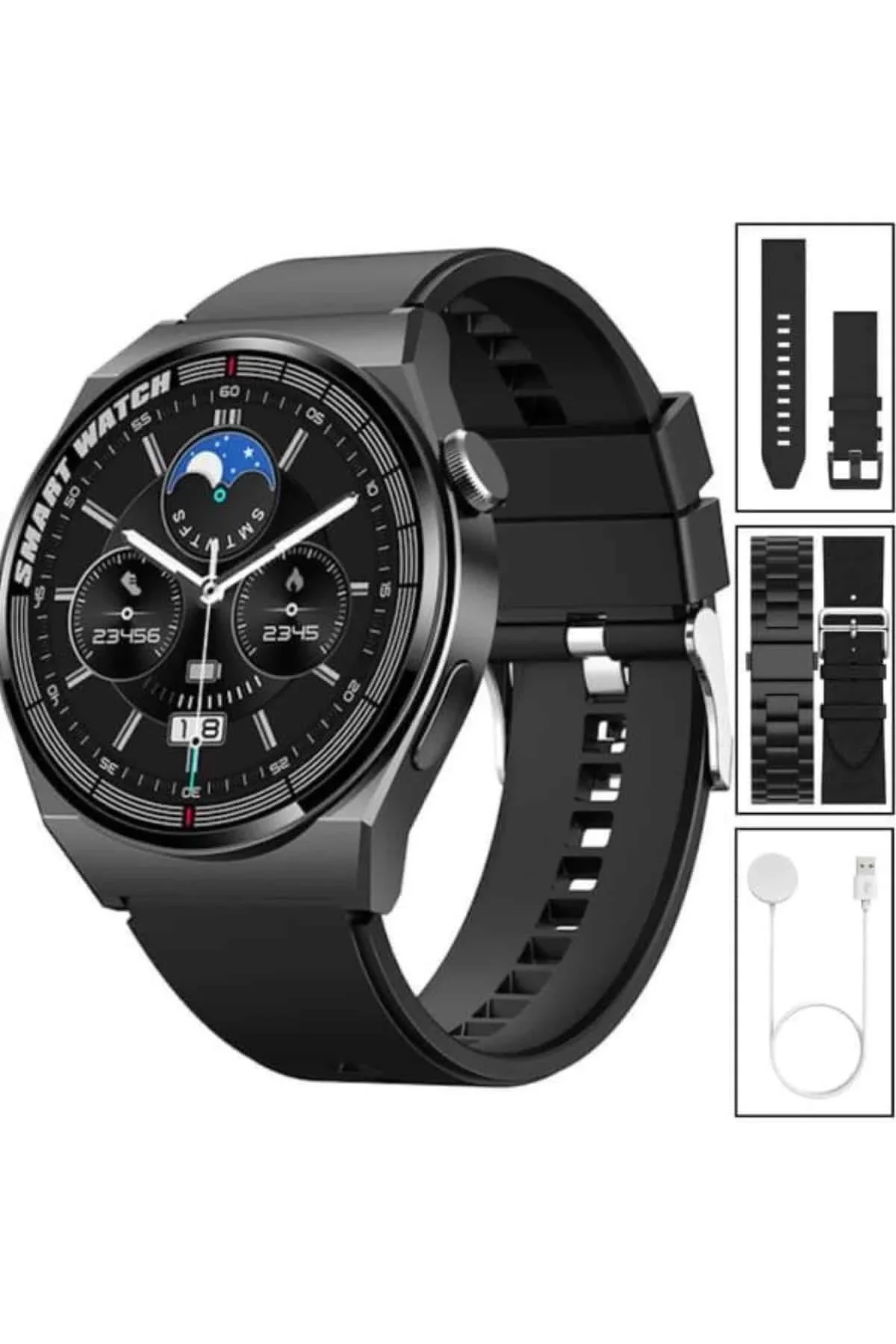 En Çok Tercih Edilen Akıllı Saat Amoled Ekran Nabız Sensörü Gps Uyumlu Adımsayar - Just Cheap Store Görsel 5