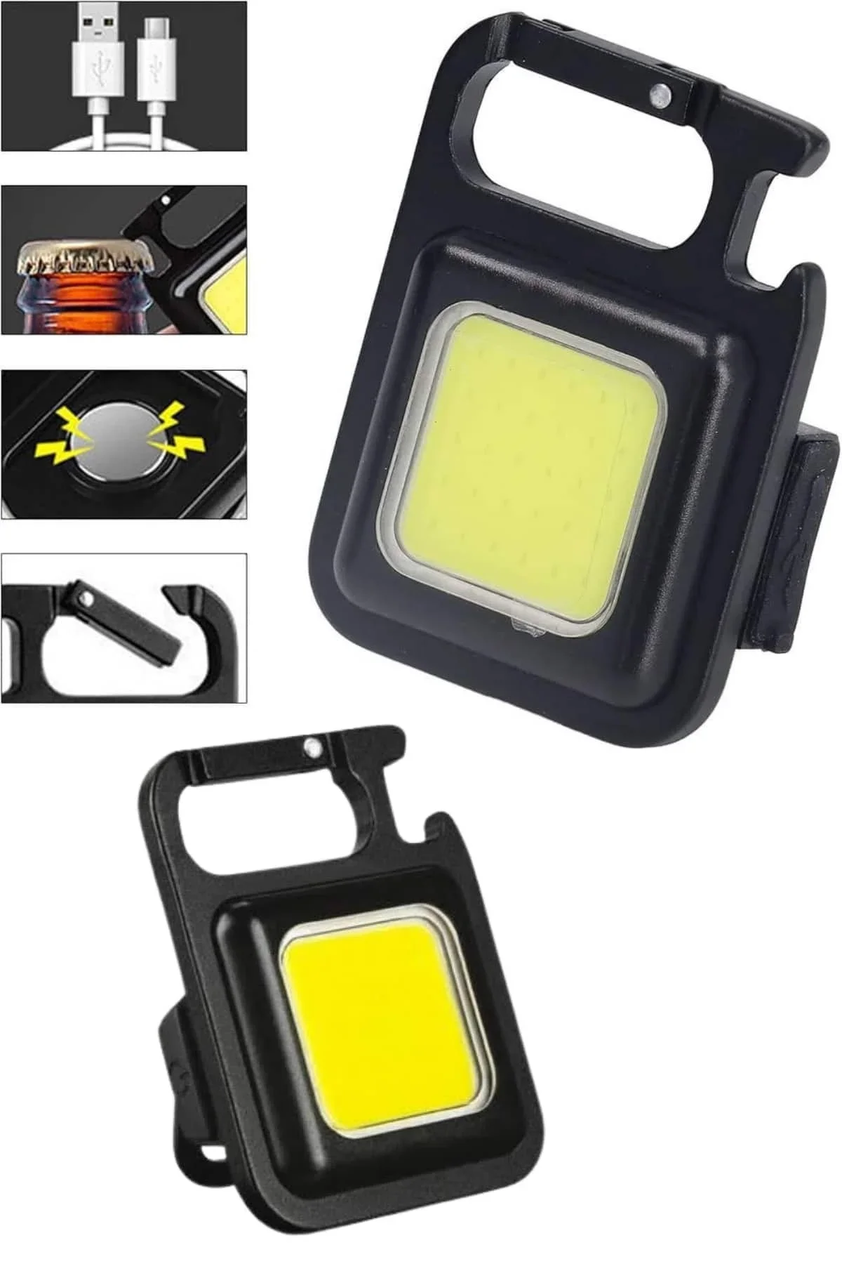 Mıknatıslı Parlak Led Işık 3 Fonksiyonlu Şarj Edilebilir Ledli Mini Taşınabilir - Just Cheap Store Görsel 3