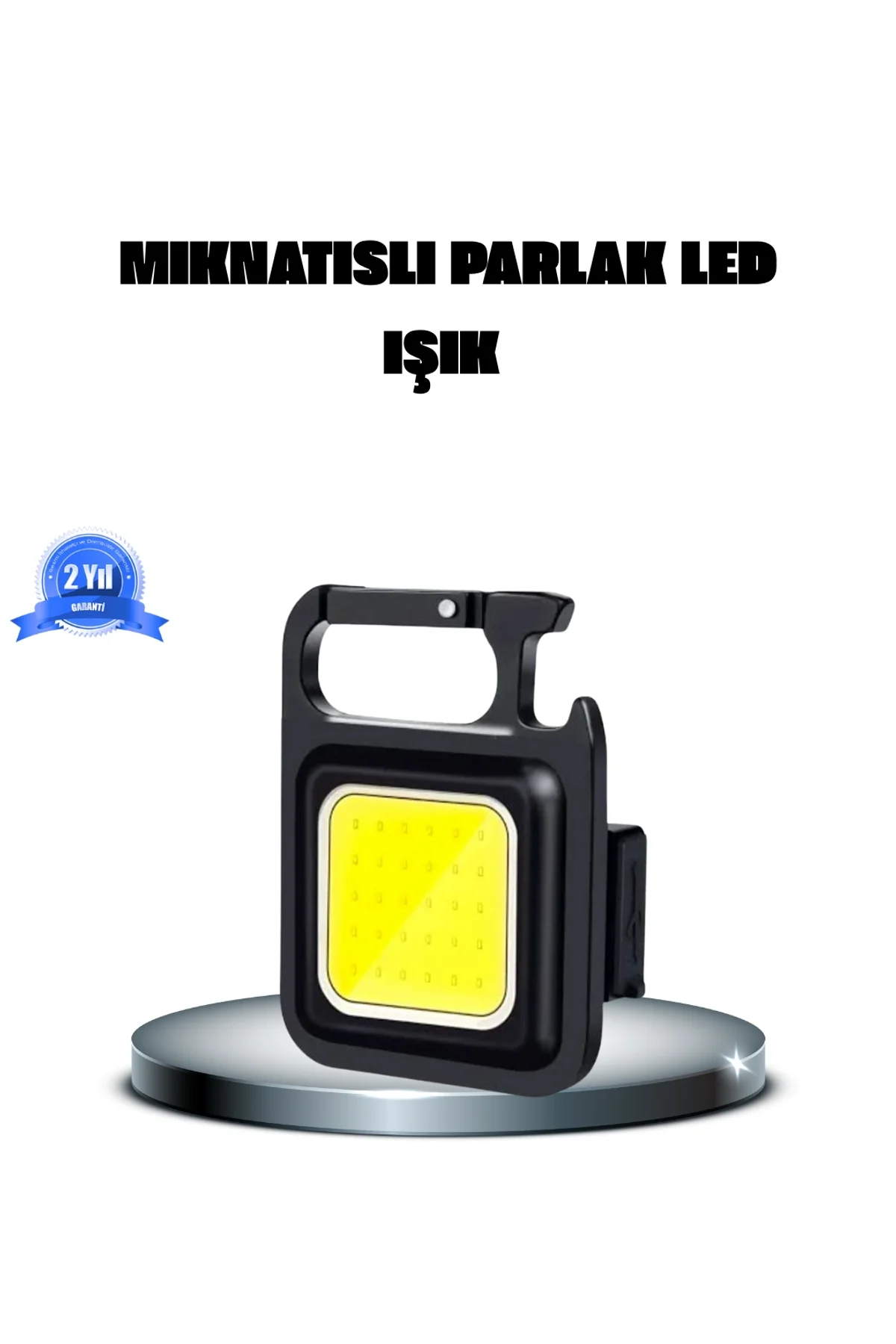 Led Mini Anahtarlık Fener – 1000 Lümen Güçlü Işık Ve Usb Type-c Şarjlı