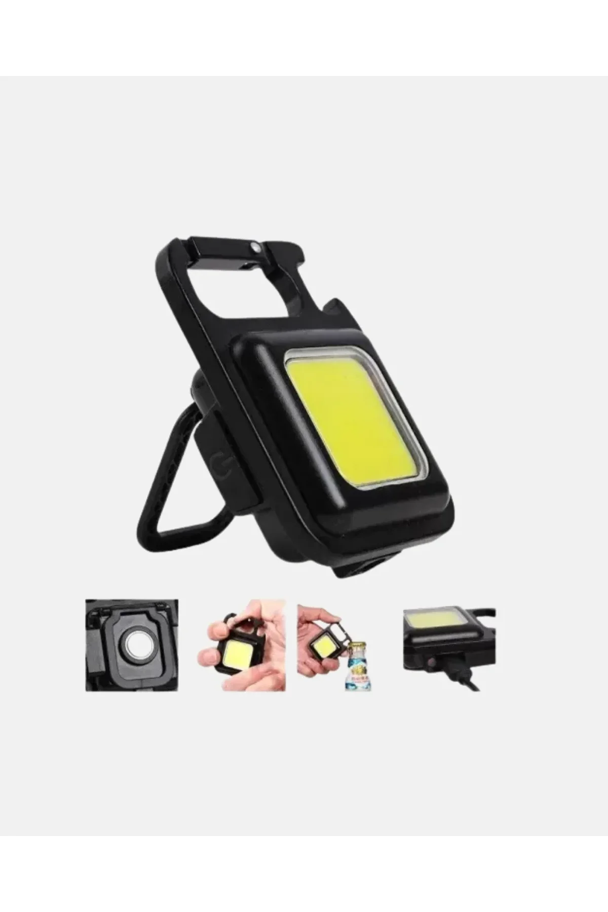 Led Mini Anahtarlık Fener – 1000 Lümen Güçlü Işık Ve Usb Type-c Şarjlı - Just Cheap Store Görsel 3