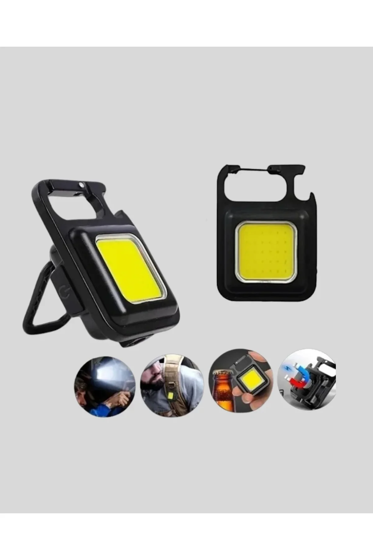 Süper Parlak 800 Lümen Led Fener – Usb Şarjlı, 3 Işık Modlu, Mini Taşınabilir Ve Anahtarlık Tipi - Just Cheap Store Görsel 5