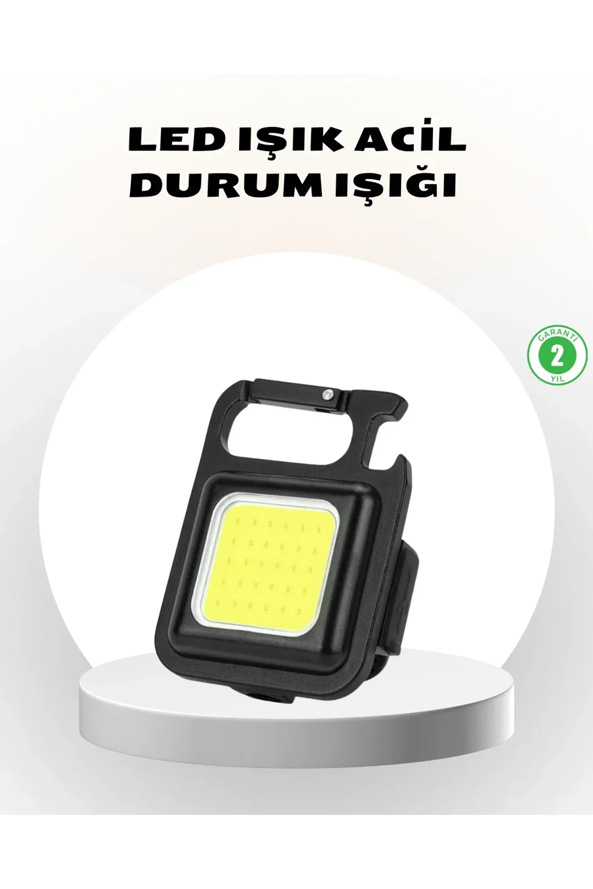 Süper Parlak 800 Lümen Led Fener – Usb Şarjlı, 3 Işık Modlu, Mini Taşınabilir Ve Anahtarlık Tipi - Just Cheap Store Görsel 2