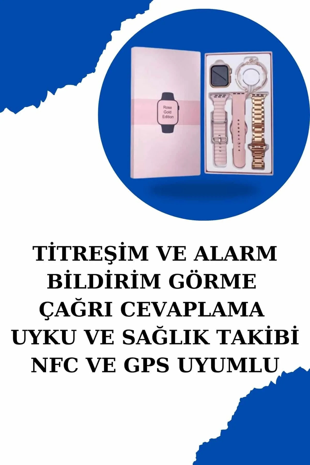 Kadınlar İçin Dokunmatik Ekran Akıllı Saat Ve Kablosuz Bluetooth Kulaklık Anc Özelliği - Just Cheap Store Görsel 4