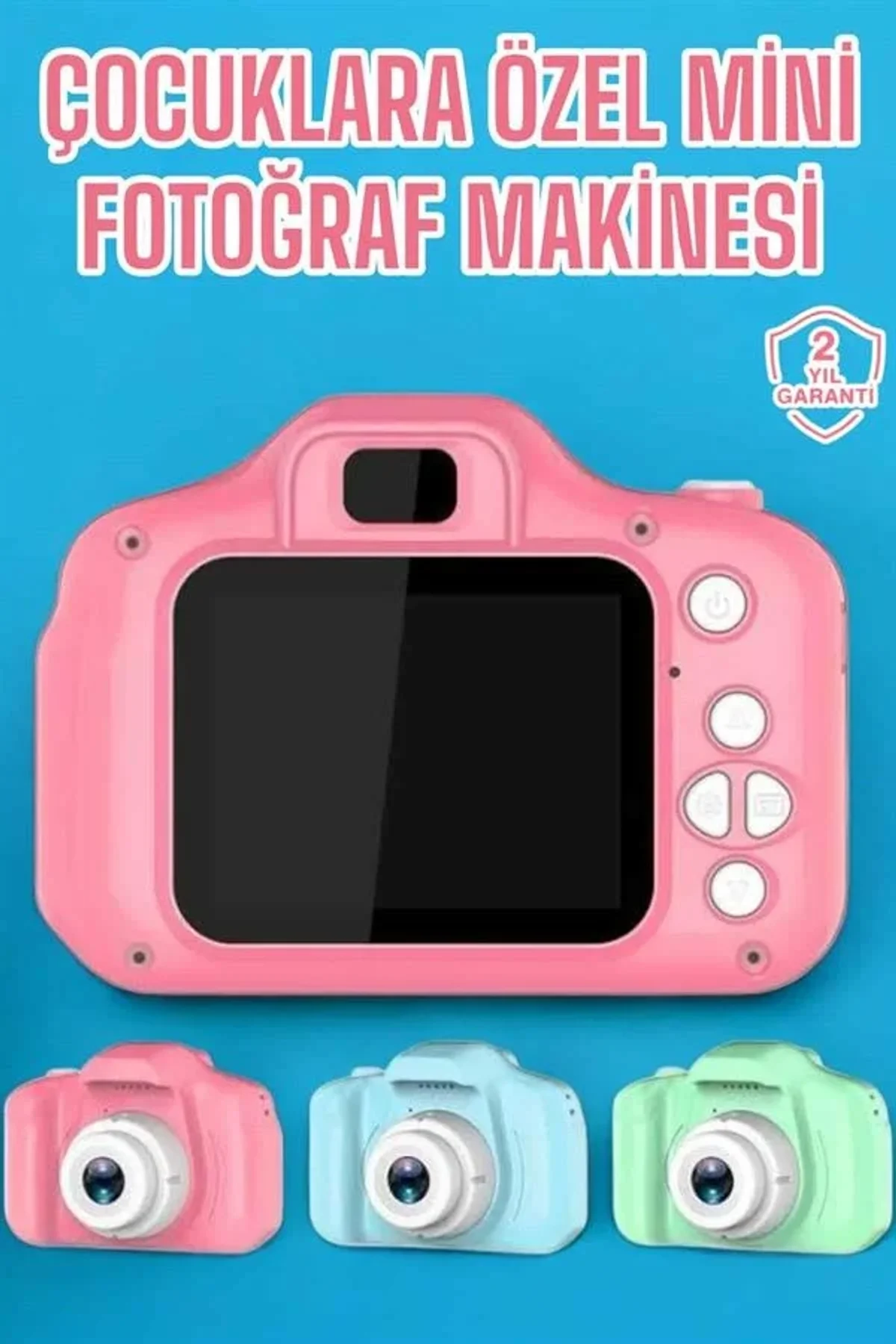 Çocuk Kamerası Dijital 1080p Hd Kaliteli Mini Fotoğraf Makinesi Profesyonel - Just Cheap Store Görsel 2