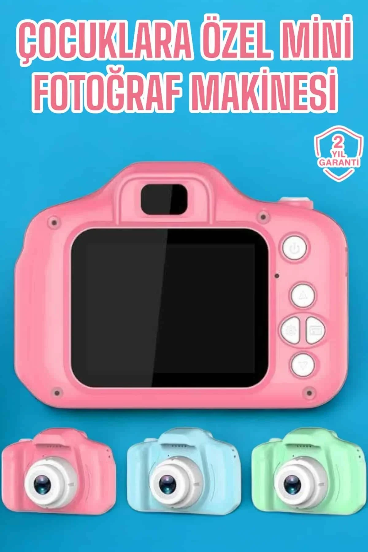 Çocuk Kamerası Dijital 1080p Hd Kaliteli Mini Fotoğraf Makinesi Profesyonel - Just Cheap Store Görsel 2