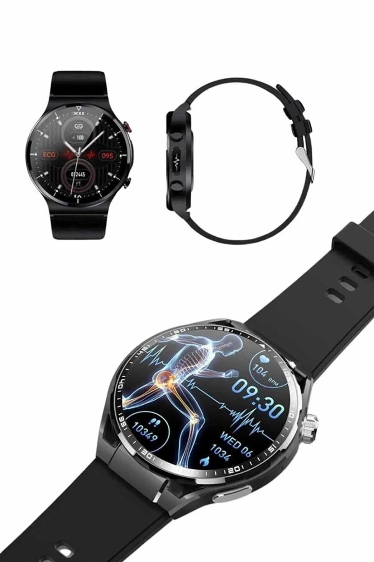 Amoled Ekran Akıllı Saat Üç Kordonlu İos Android Uyumlu - Just Cheap Store Görsel 3